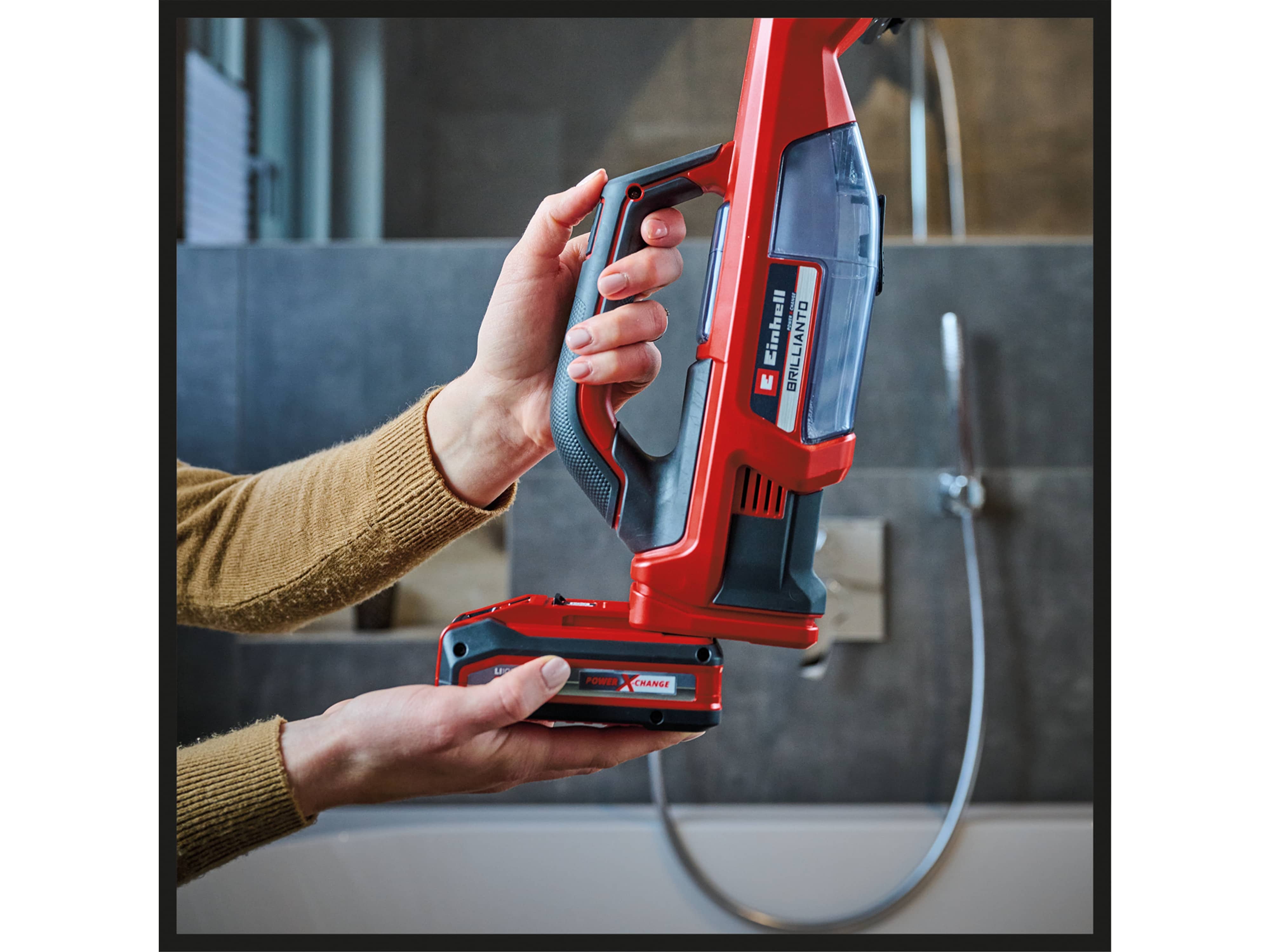 EINHELL Akku-Fensterreiniger Brillianto Solo