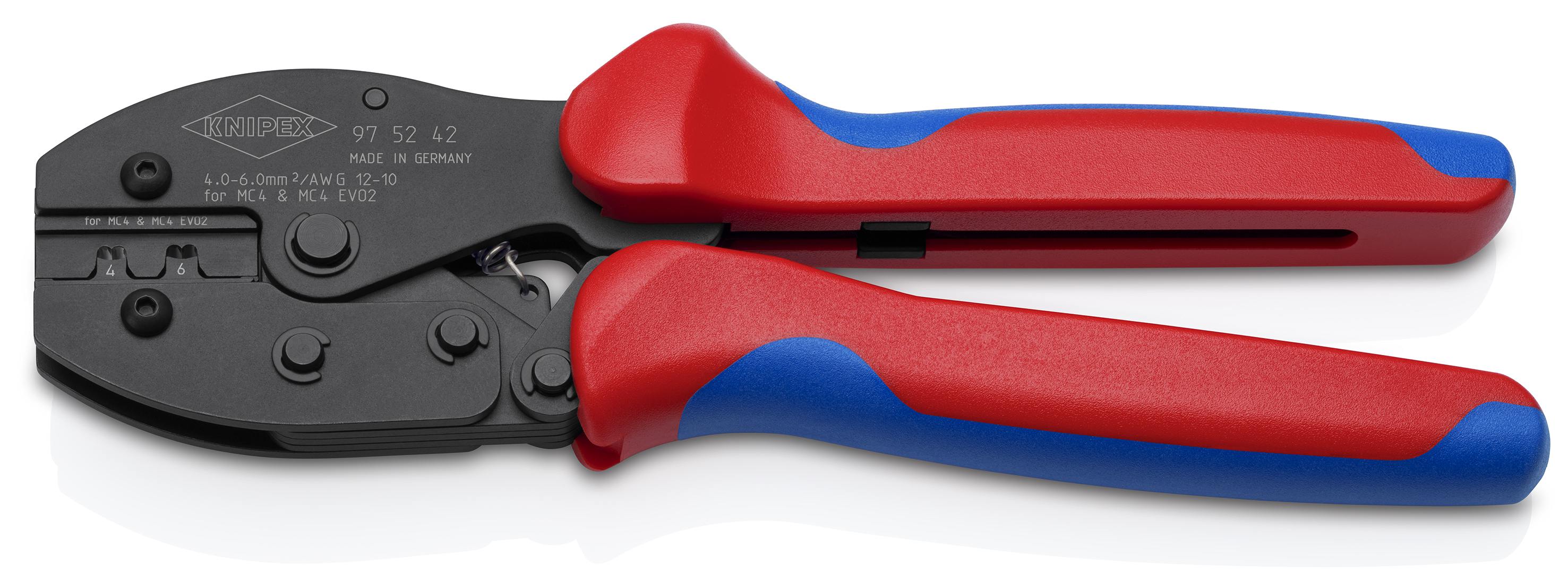 KNIPEX Crimpzange PreciForce, 97 52 42 SB, für MC4-/MC4 EVO 2-Steckverbinder KNIPEX Crimpzange PreciForce, 97 52 42 SB, für MC4-/MC4 EVO 2-Steckverbinder