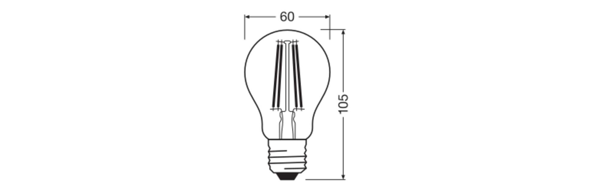 OSRAM LED-Lampe Retrofit, 5,9 W, E27, 2700 K, EEK: D, 806 lm, IP20, warmweiß