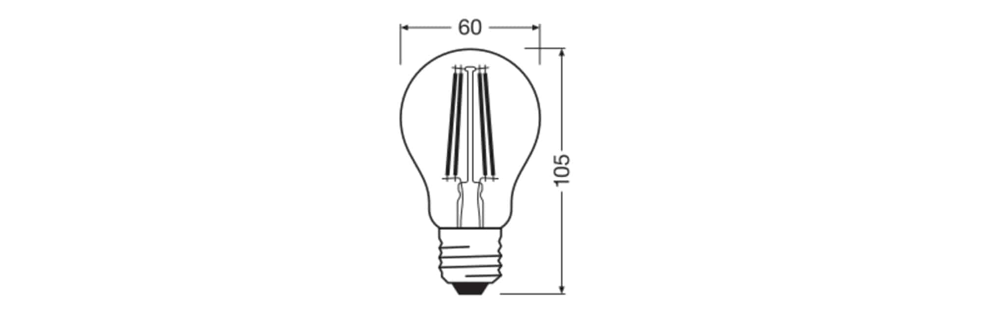 OSRAM LED-Lampe Retrofit, 5,9 W, E27, 2700 K, EEK: D, 806 lm, IP20, warmweiß