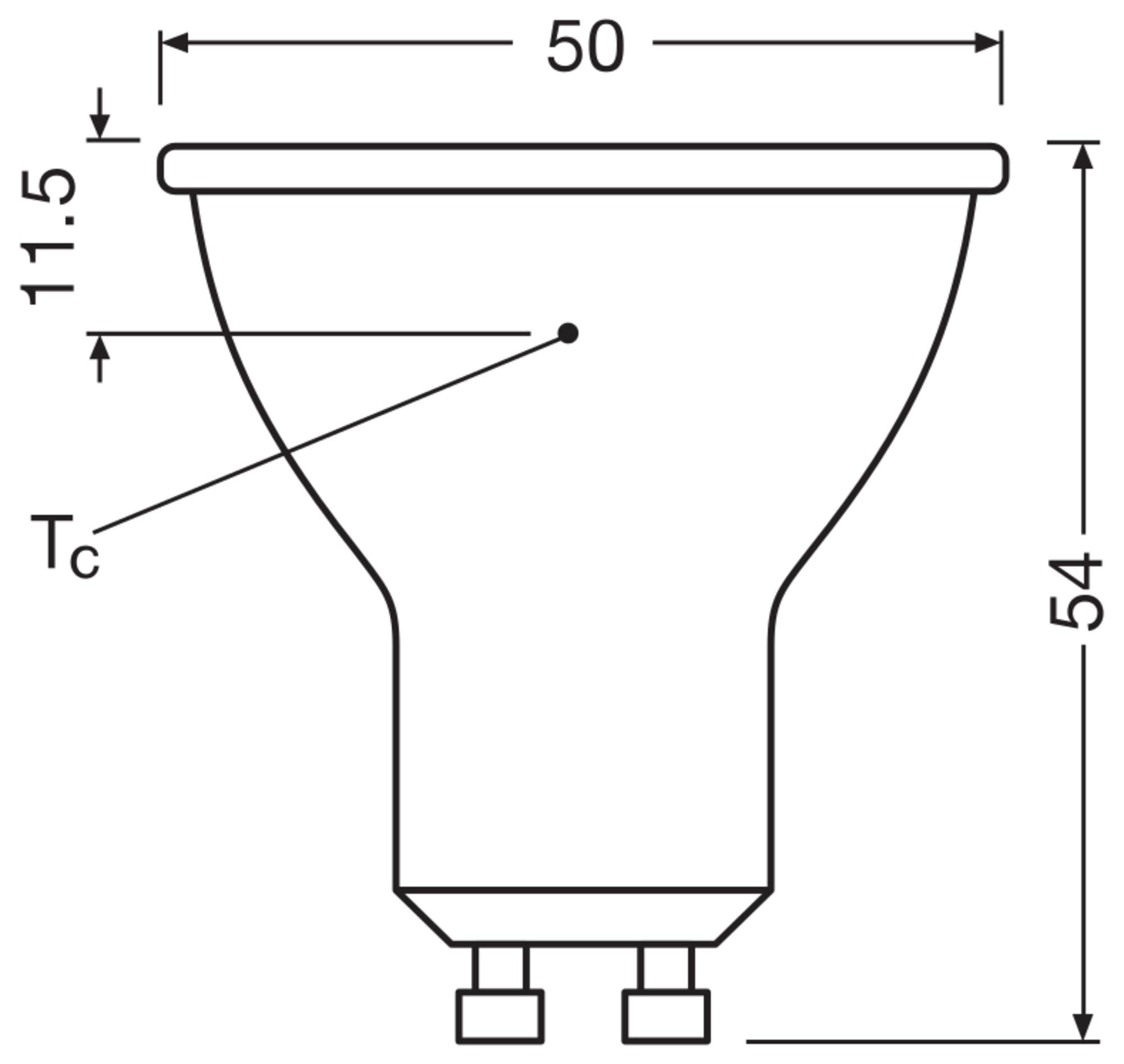 OSRAM LED-Lampe SUPERSTAR, dimmbar, GU10, 2 W, 2700 K, EEK: E, 210 lm, warmweiß