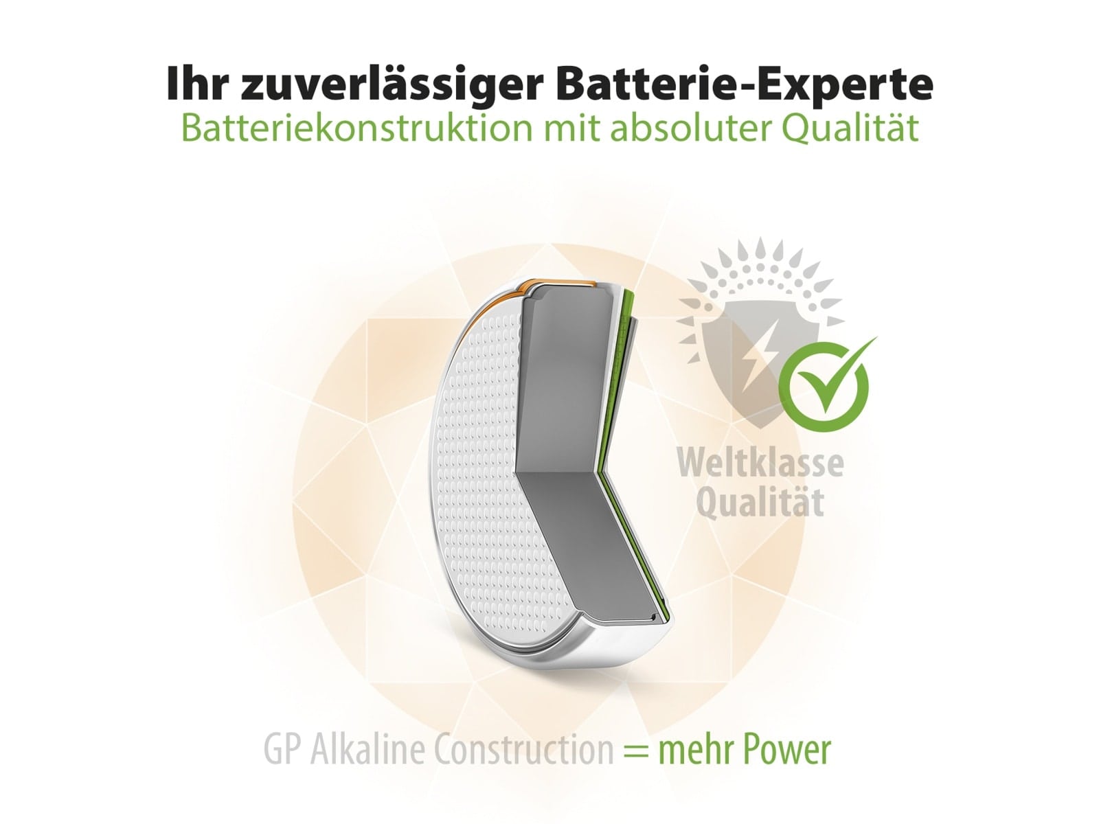 GP Knopfzelle LR44, Alkaline, 1,5 V-, 5 Stück GP Knopfzelle LR44, Alkaline, 1,5 V-, 5 Stück