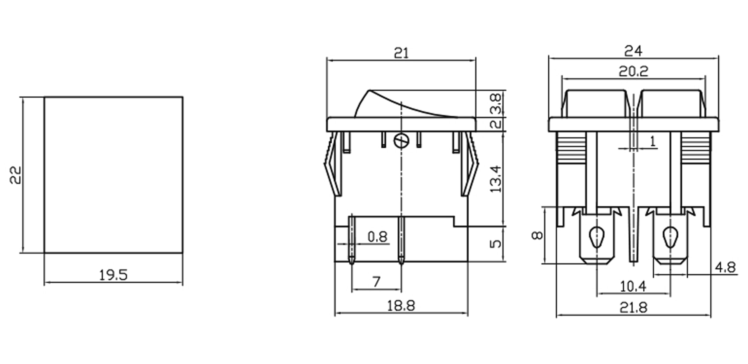 Wippenschalter MRS-2101A-C3