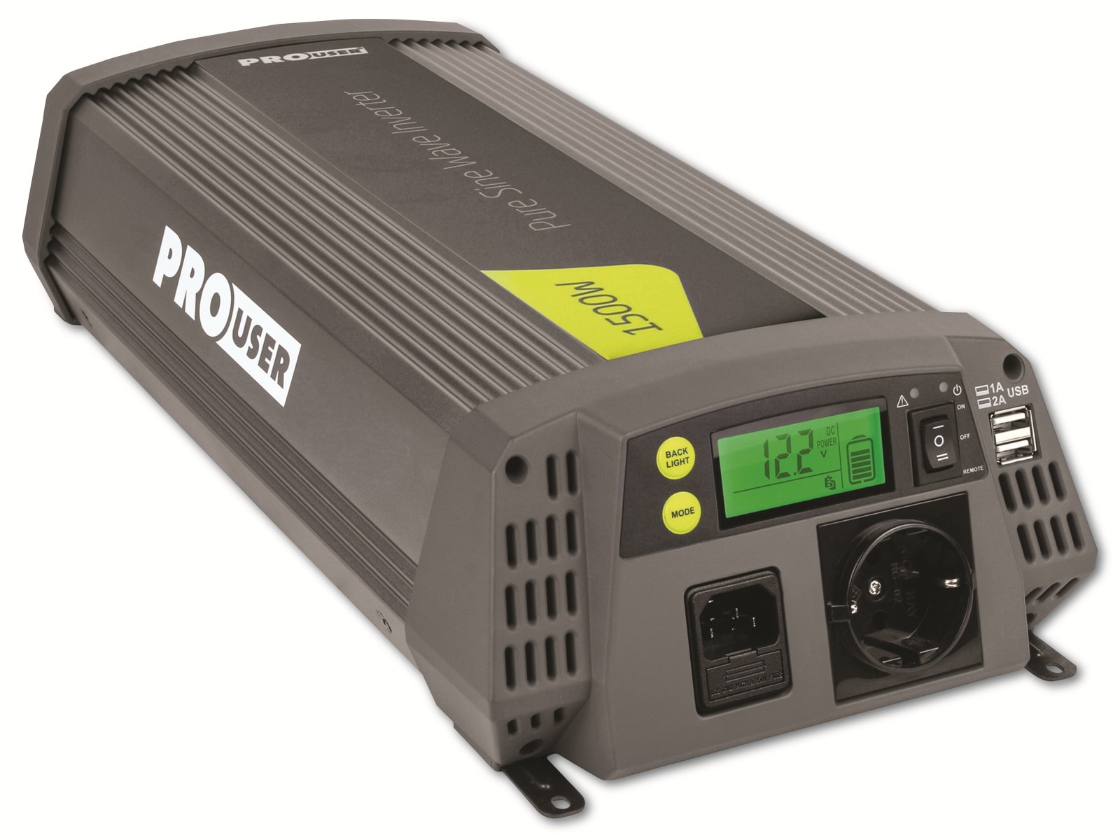 Spannungswandler PRO USER PSI1500TX, DC/AC, 12V auf 230V, 1500W