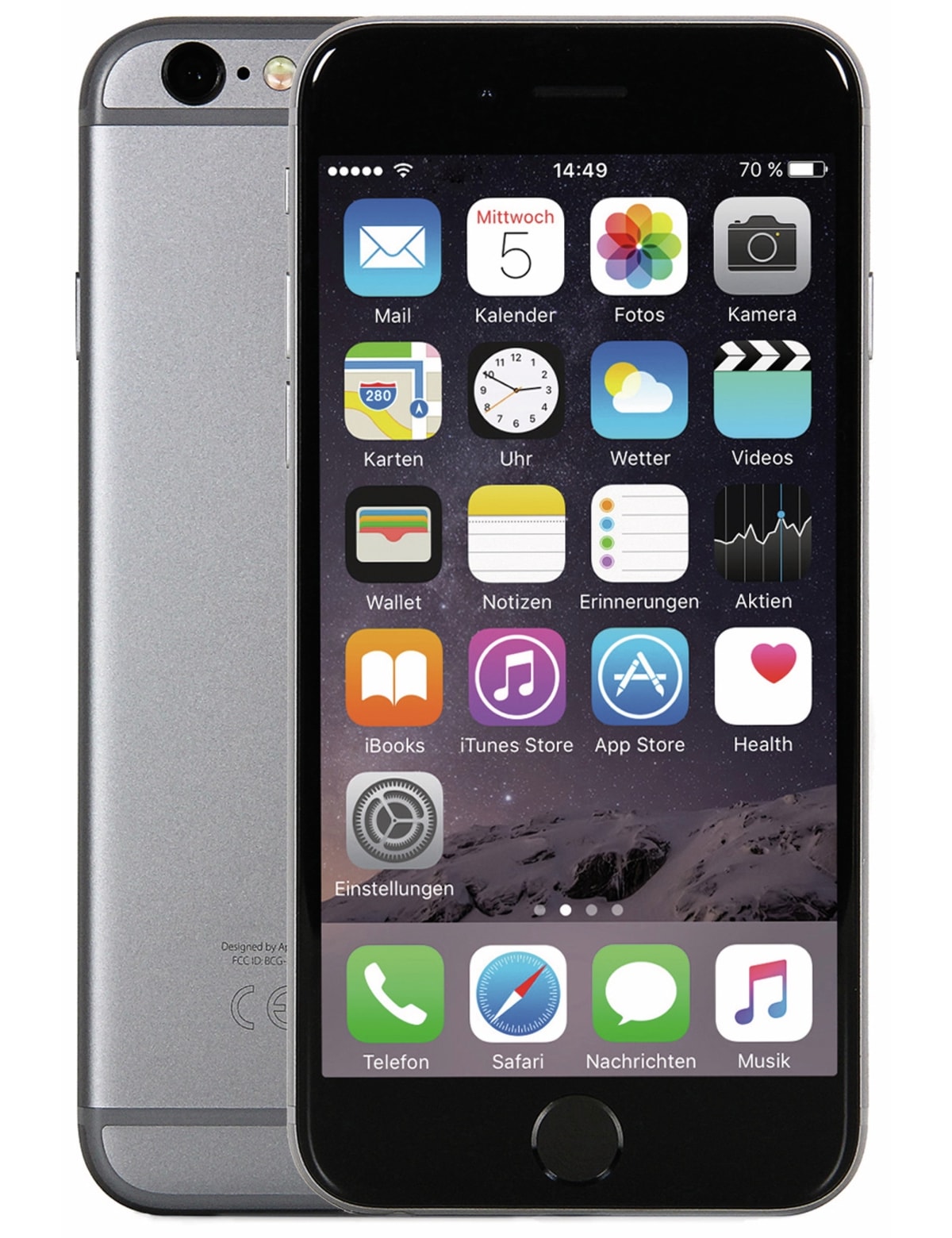 Apple Smartphone iPhone 6, 16 GB, Space Grau, B-Ware