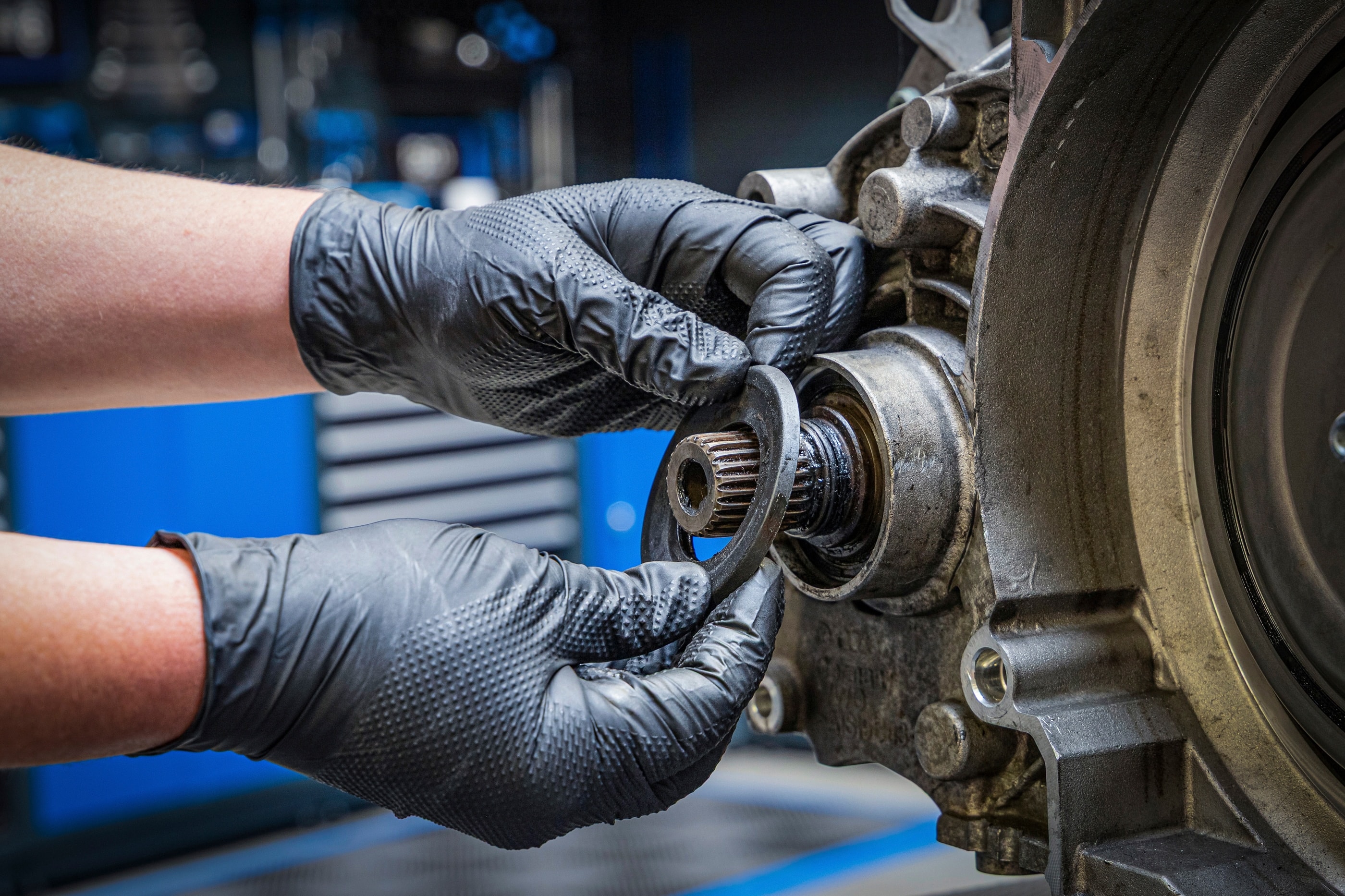 BGS TECHNIC Einweghandschuhe-Box, Nitril, Gr.XL, mit extra Griffigkeit, 100 Stück