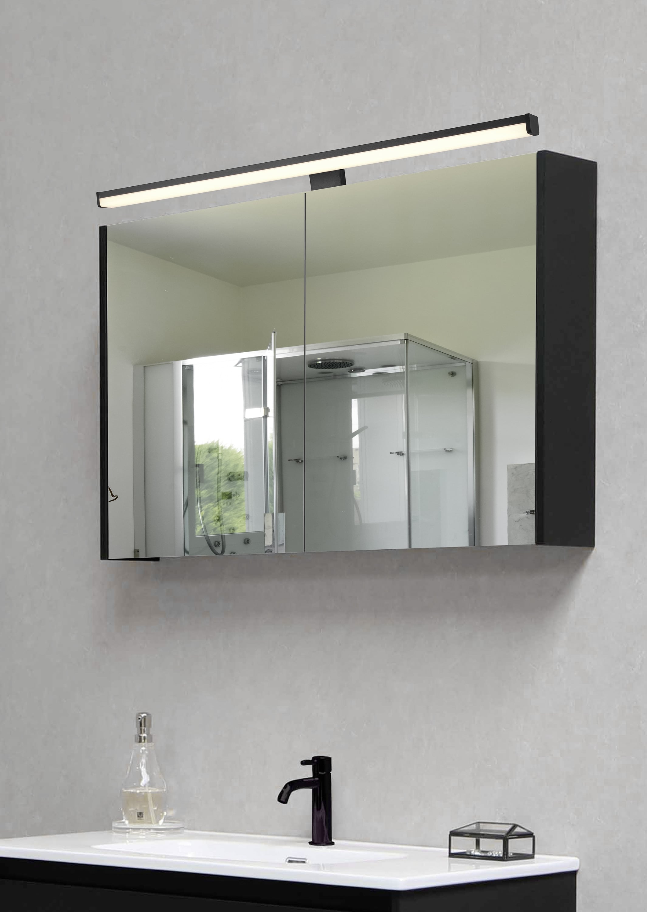 TRIO LED-Wandleuchte Lino 284116032, schwarz, 11 W, 1350 lm, 3000 K TRIO LED-Wandleuchte Lino 284116032, schwarz, 11 W, 1350 lm, 3000 K