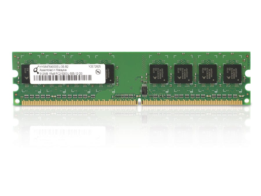Speichermodul QIMONDA HYS64T64000EU-3S-B2, DDR2-RAM, 512 MB