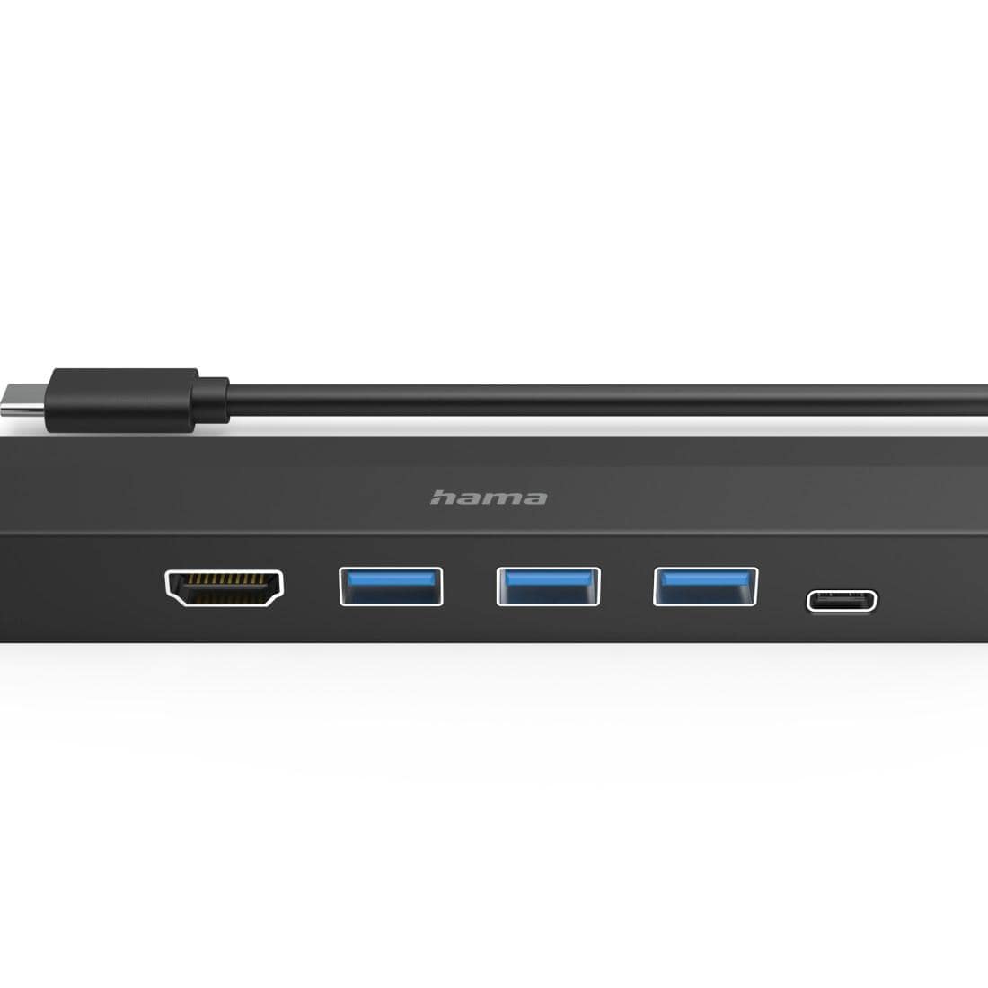 HAMA USB-C-Hub, Multiport, 6 Ports, 3x USB-A, USB-C, HDMI™, LAN/Ethernet HAMA USB-C Hub Mulitport