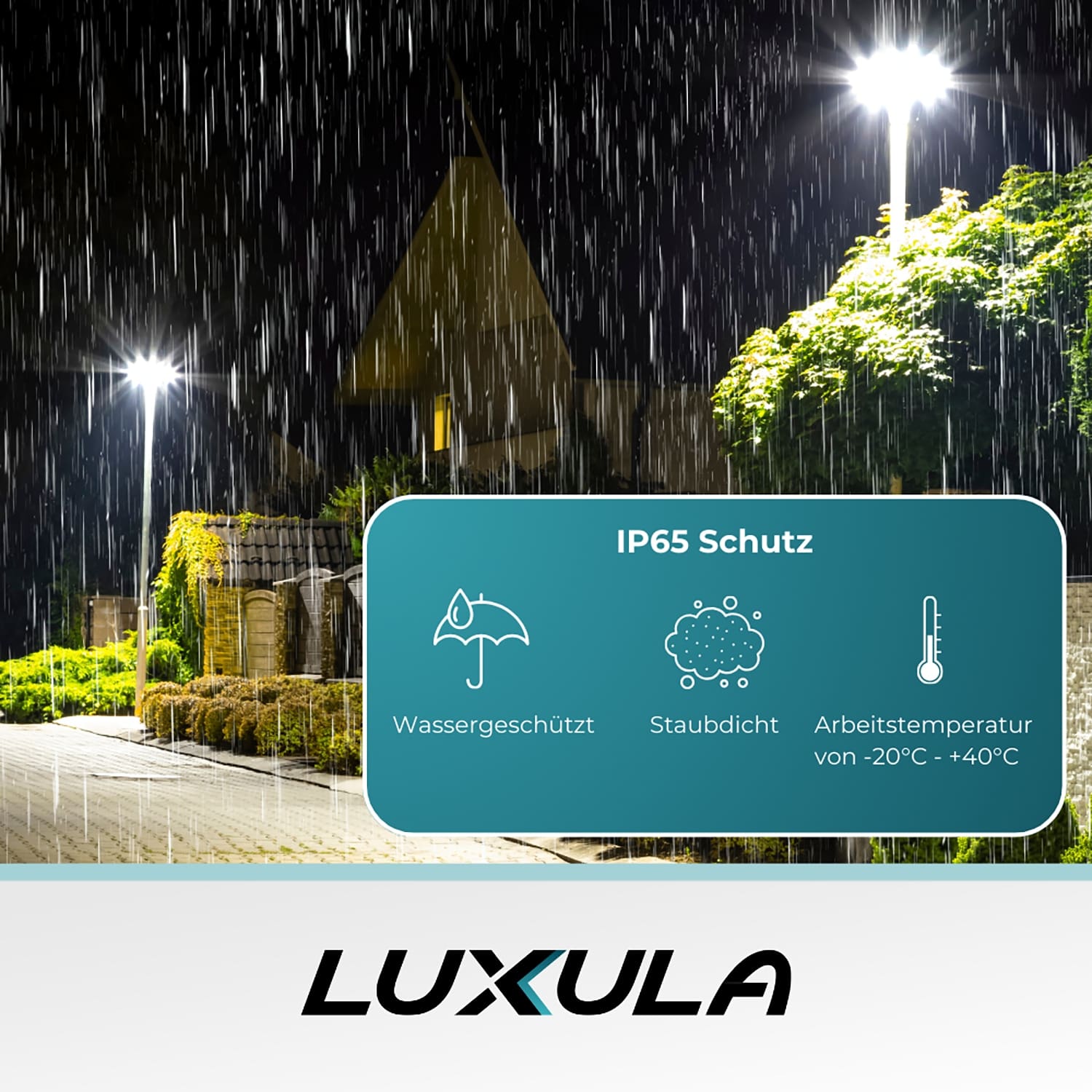 LUXULA LED-Hallenleuchte LX800110, HighBay, linear, 60W, 6000lm, 3000K LUXULA LED-Hallenleuchte LX500143, HighBay, linear, 200W, 20000lm, 4000K