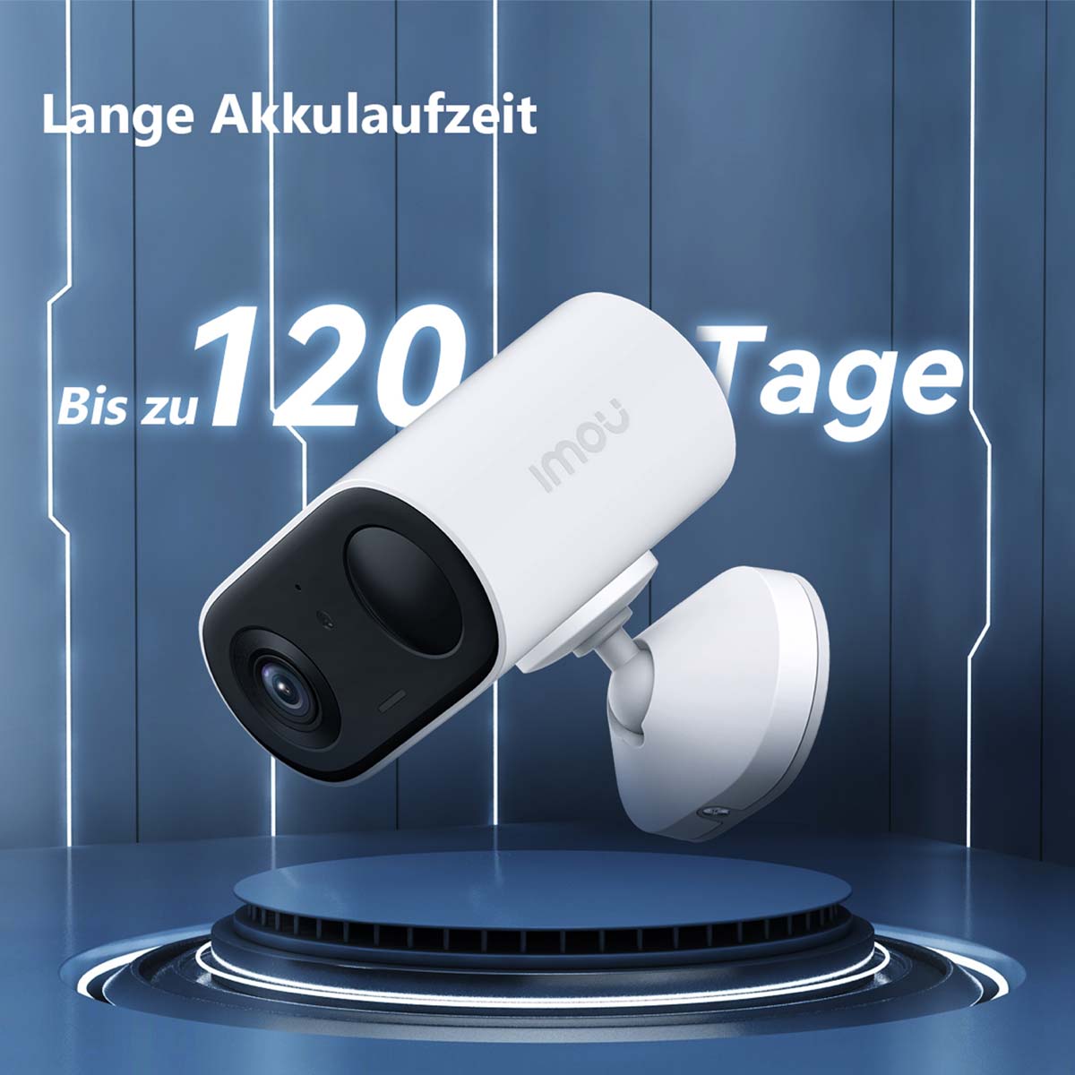 IMOU Überwachungskamera Cell Go Full-Color Kit mit Solarpanel, außen, weiß