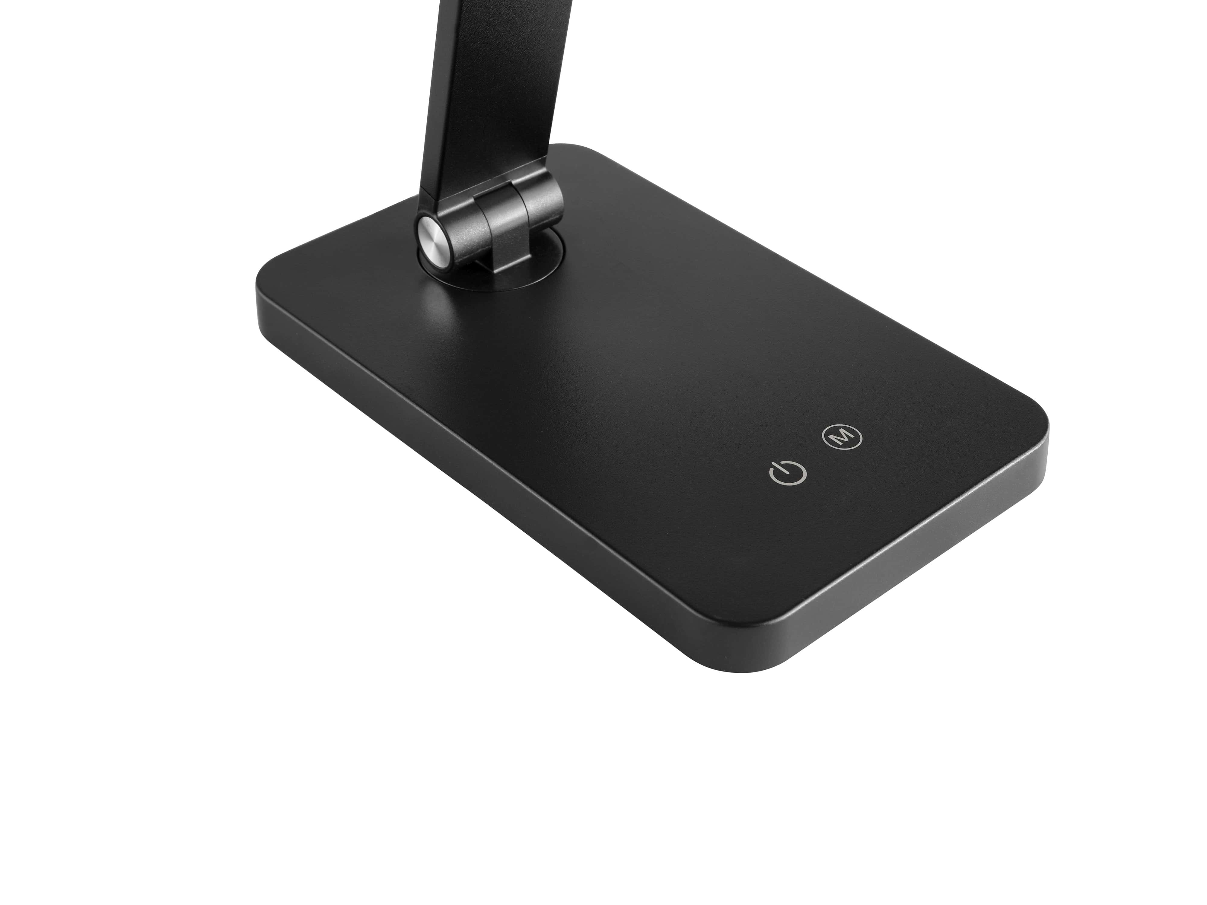 BRILLIANT LED-Akku-Tischleuchte Lomina, 6W, 550lm, CCT, dimmbar, schwarz