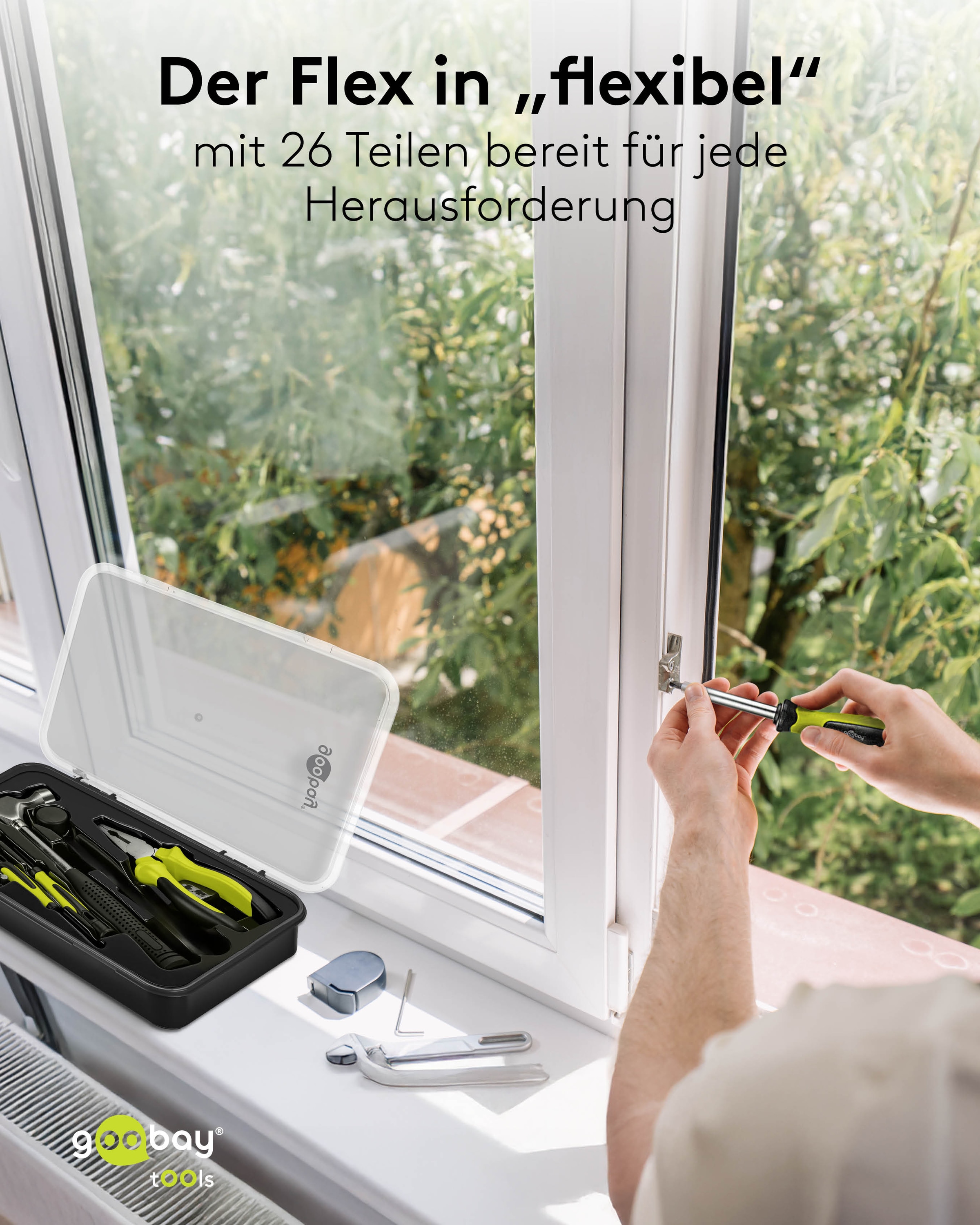 GOOBAY TOOLS Werkzeug-Set Starter, 77845, 26-teilig