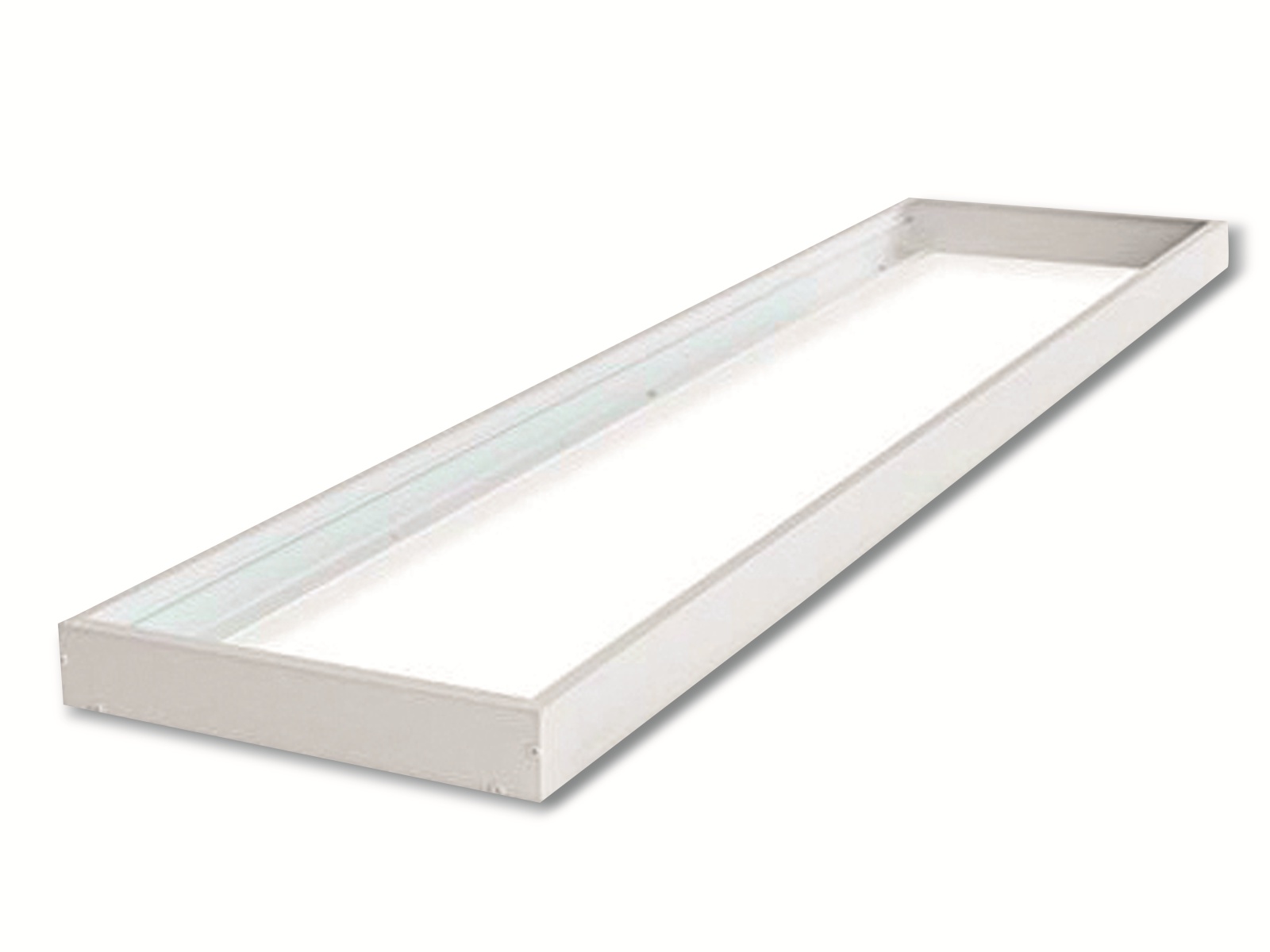 Aufbaurahmen für LED-Panel 1200x300 mm, weiß, Aluminium Aufbaurahmen für LED-Panel 1200x300 mm, weiß, Aluminium