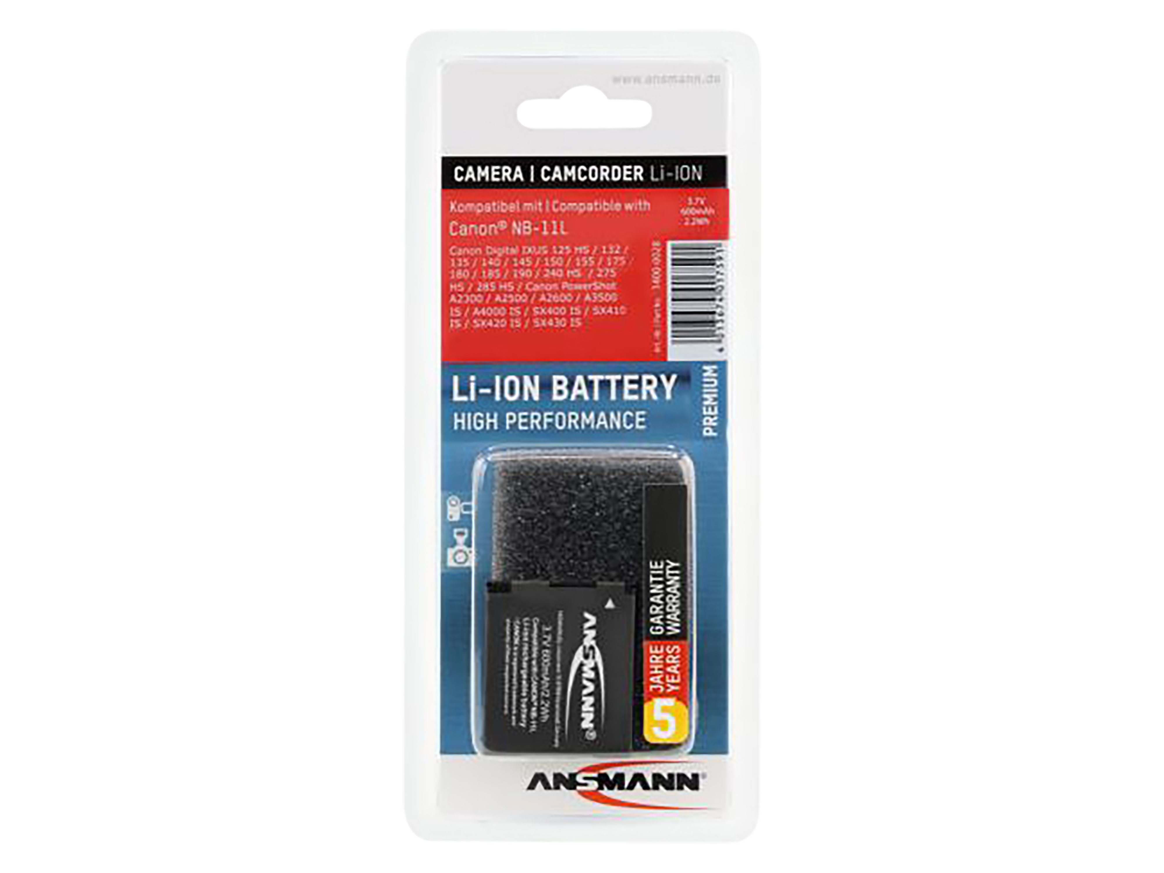 ANSMANN Kamera-Akku A-Can NB 11 L ANSMANN Kamera-Akku A-Can NB 11 L