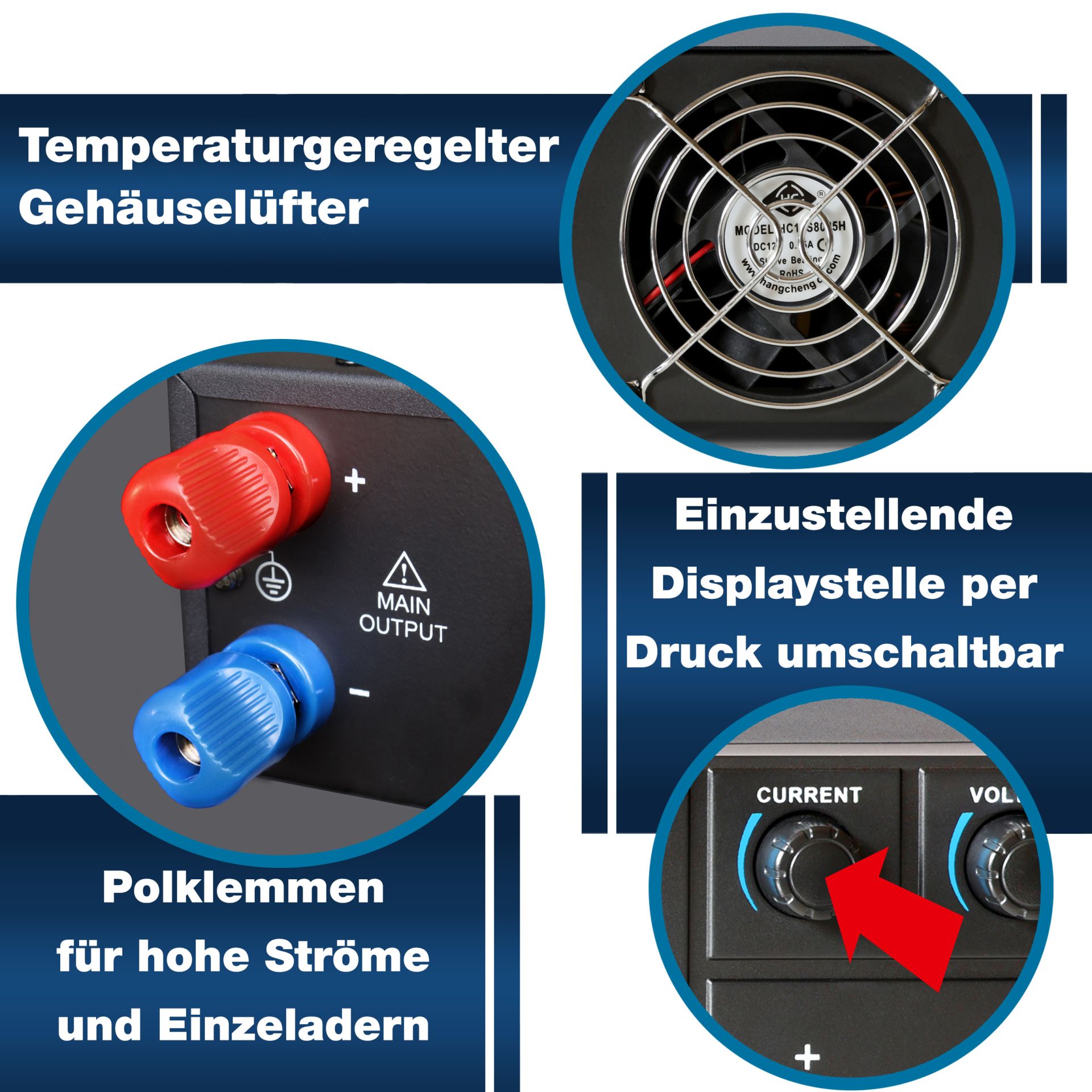 PEAKTECH Labornetzgerät P 6165, 1...30 V, 0...20 A, 600 W