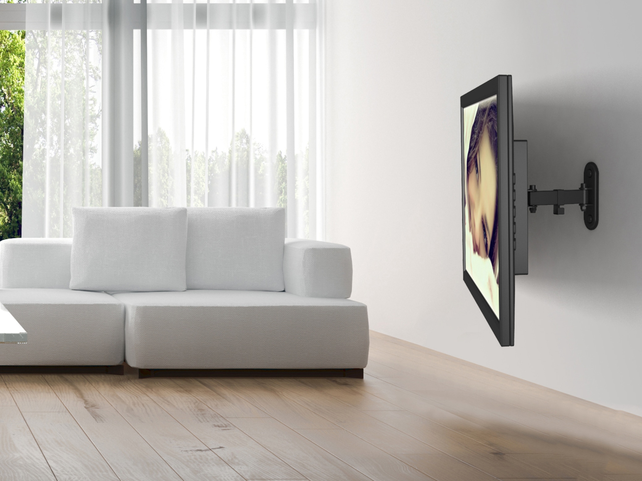 PUREMOUNTS TV-Wandhalter PM-FM11-100, VESA 100x100mm