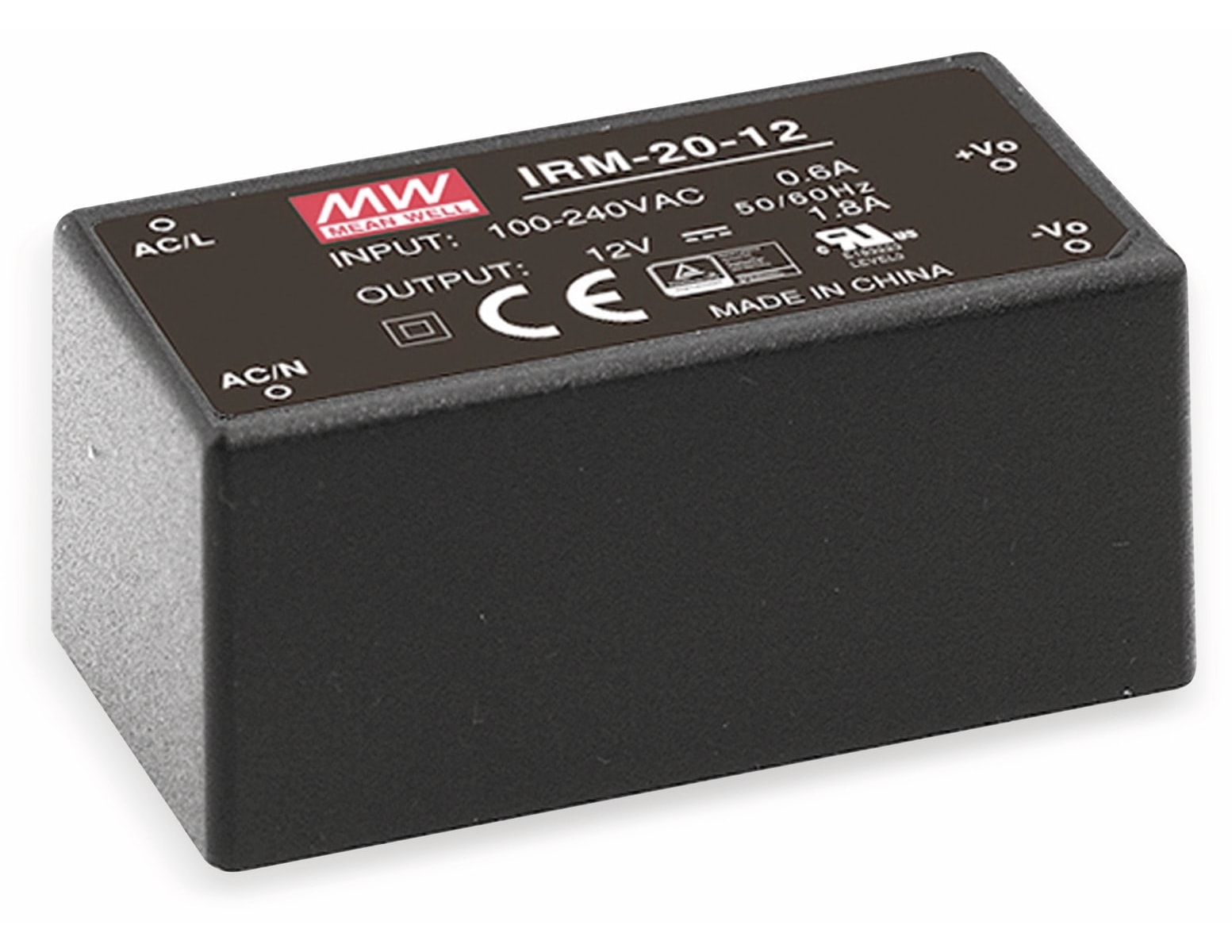 MEAN WELL AC/DC-Printnetzteil IRM-20-24, 24 V-/0,9 A, 21,6 W MEAN WELL AC/DC-Printnetzteil IRM-20-24, 24 V-/0,9 A, 21,6 W