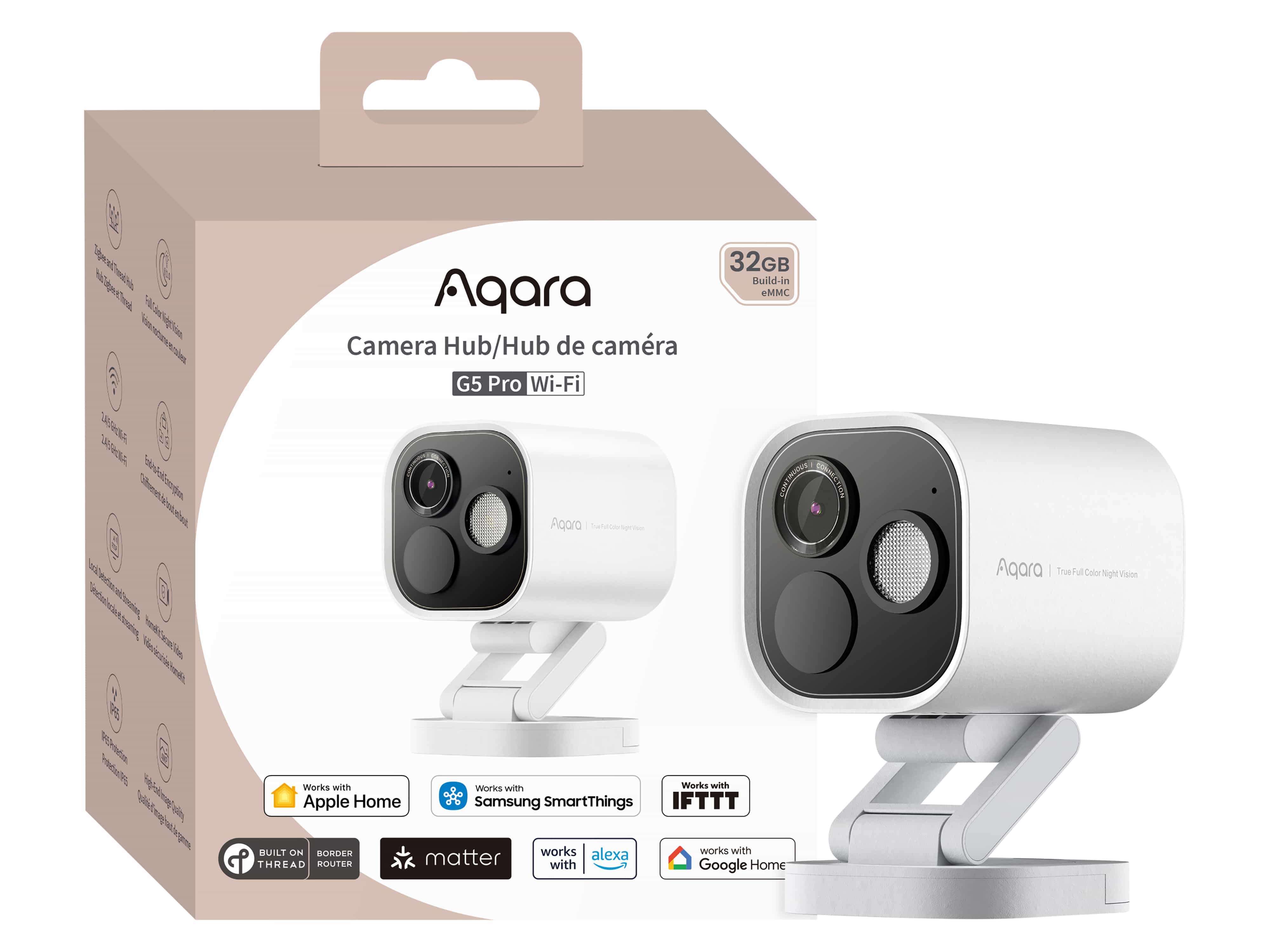 AQARA Überwachungskamera CH-C07DW, G5 Pro (Wi-Fi), weiß