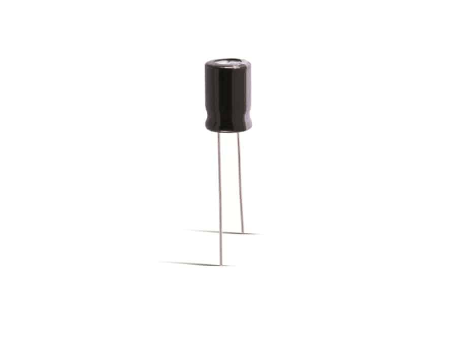 JAMICON Elko 22µF, 50V, radial, RM 2mm JAMICON Elektrolytkondensator, 22µF, 50V
