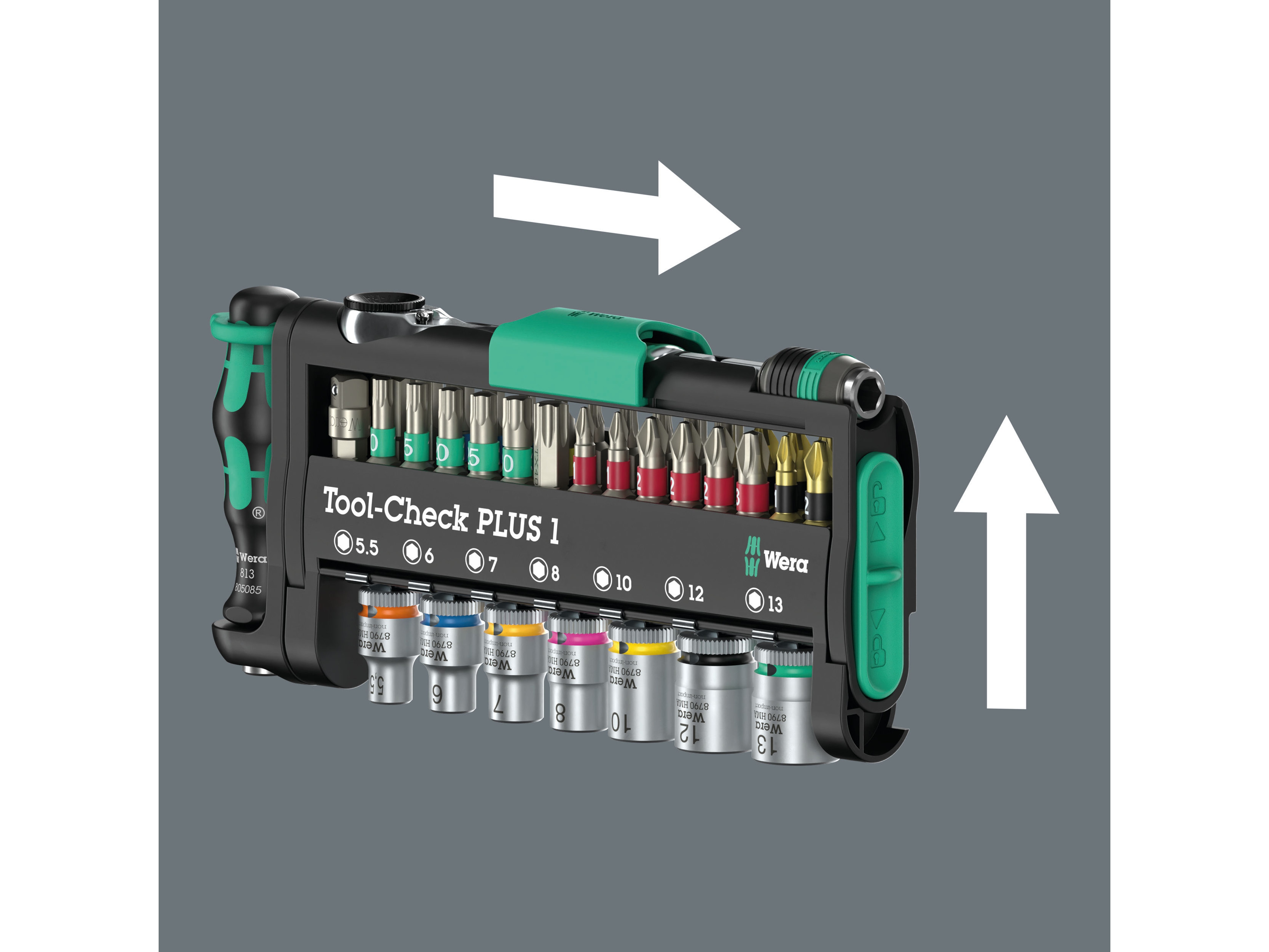 WERA Bit-Set, Tool-Check PLUS 1, 05049055001, 39-teilig