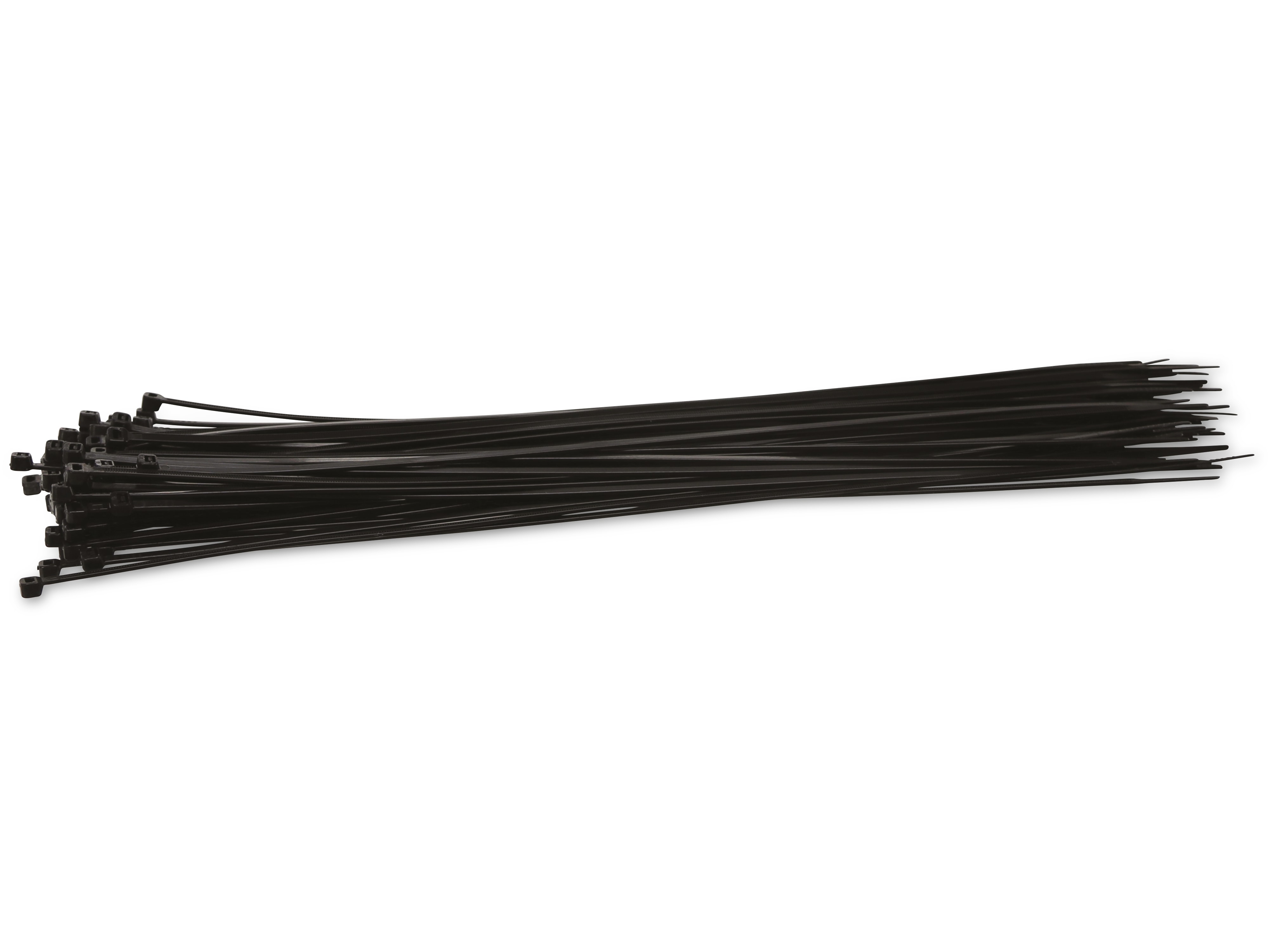 KSS Kabelbinder-Sortiment Polyamid 6.6, schwarz, 368x3,6, UV-beständig, 100 Stück