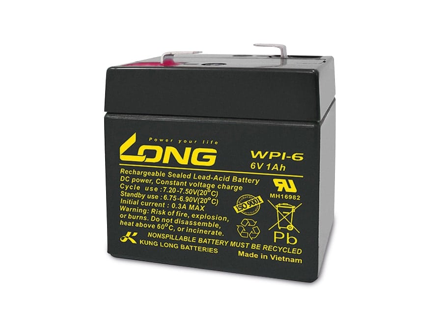 KUNG LONG Blei-Akkumulator WP1-6, 6 V-/1 Ah