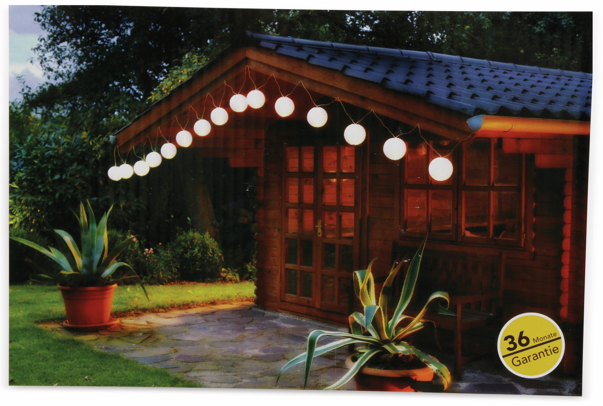 LED-Sommerlichterkette, Lampions, XXL, weiß LED-Sommerlichterkette, Lampions, XXL, weiß