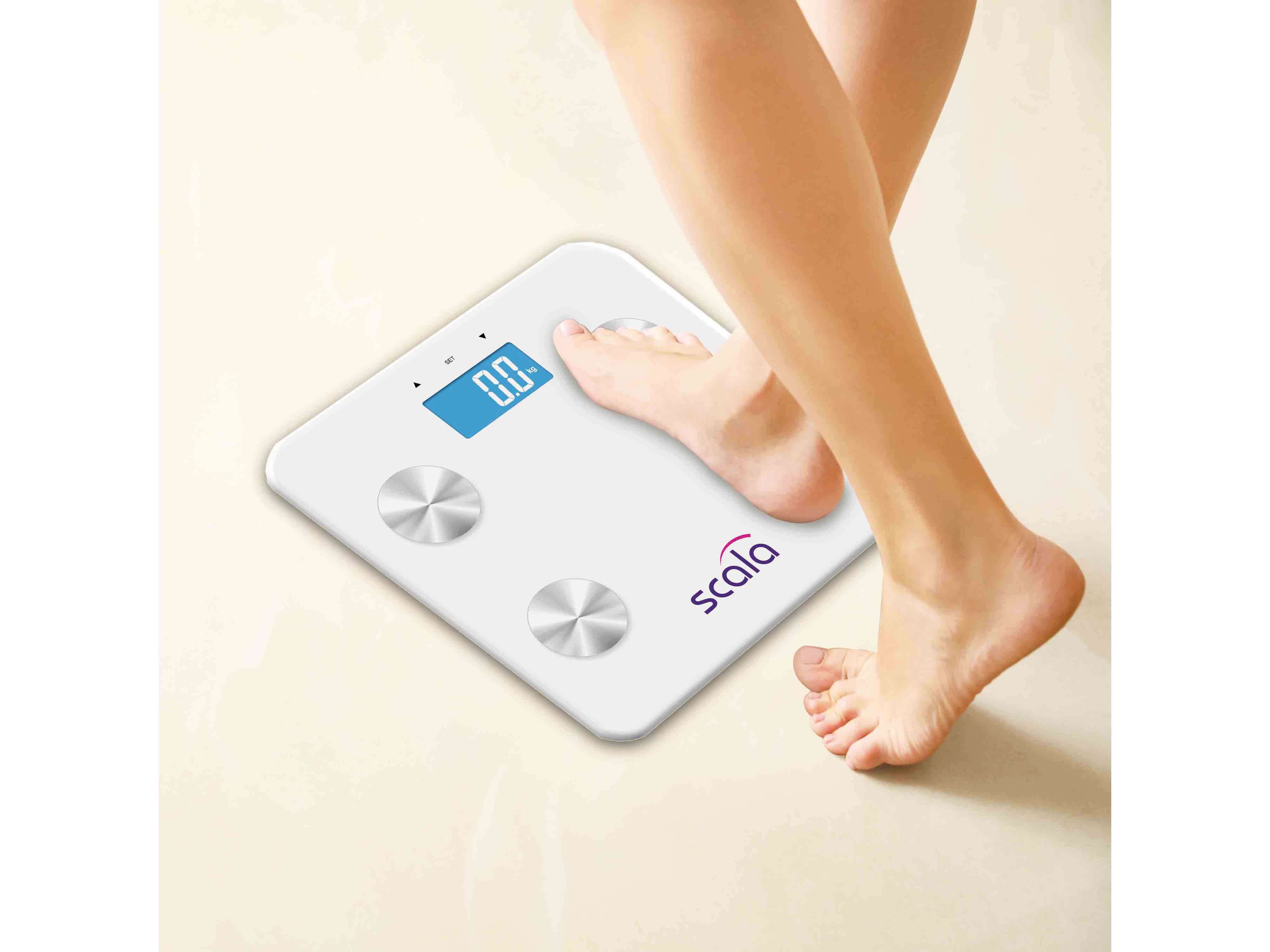 SCALA Personenwaage SC 4280, digital, Körperfett, 180 kg, weiß SCALA Personenwaage SC 4280, digital, Körperfett, 180 kg, weiß