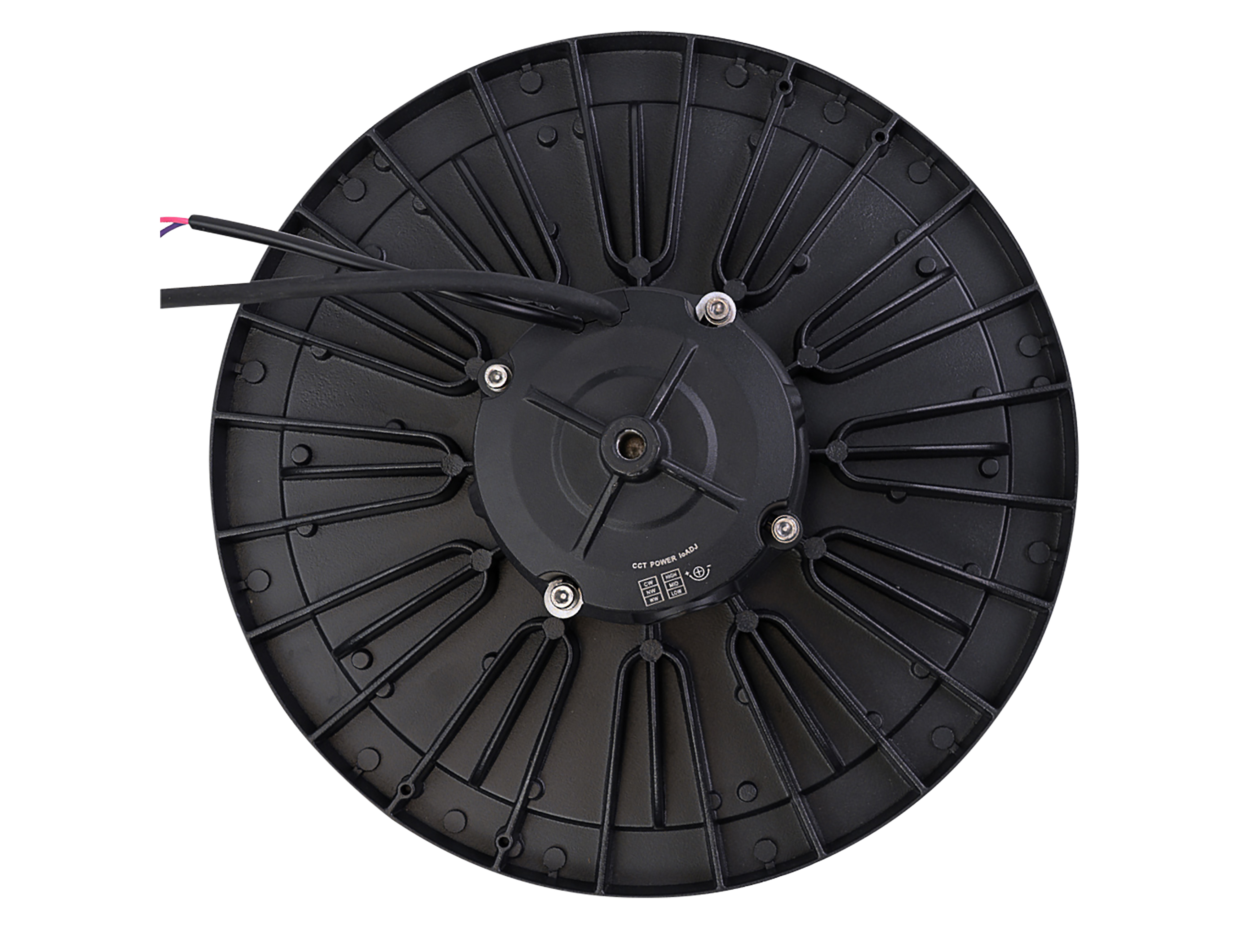 ENOVALITE LED-HighBay-Leuchte, UFO, 120...200 W, CCT, EEK: C, 19200...32000 lm, dimmbar, schwarz