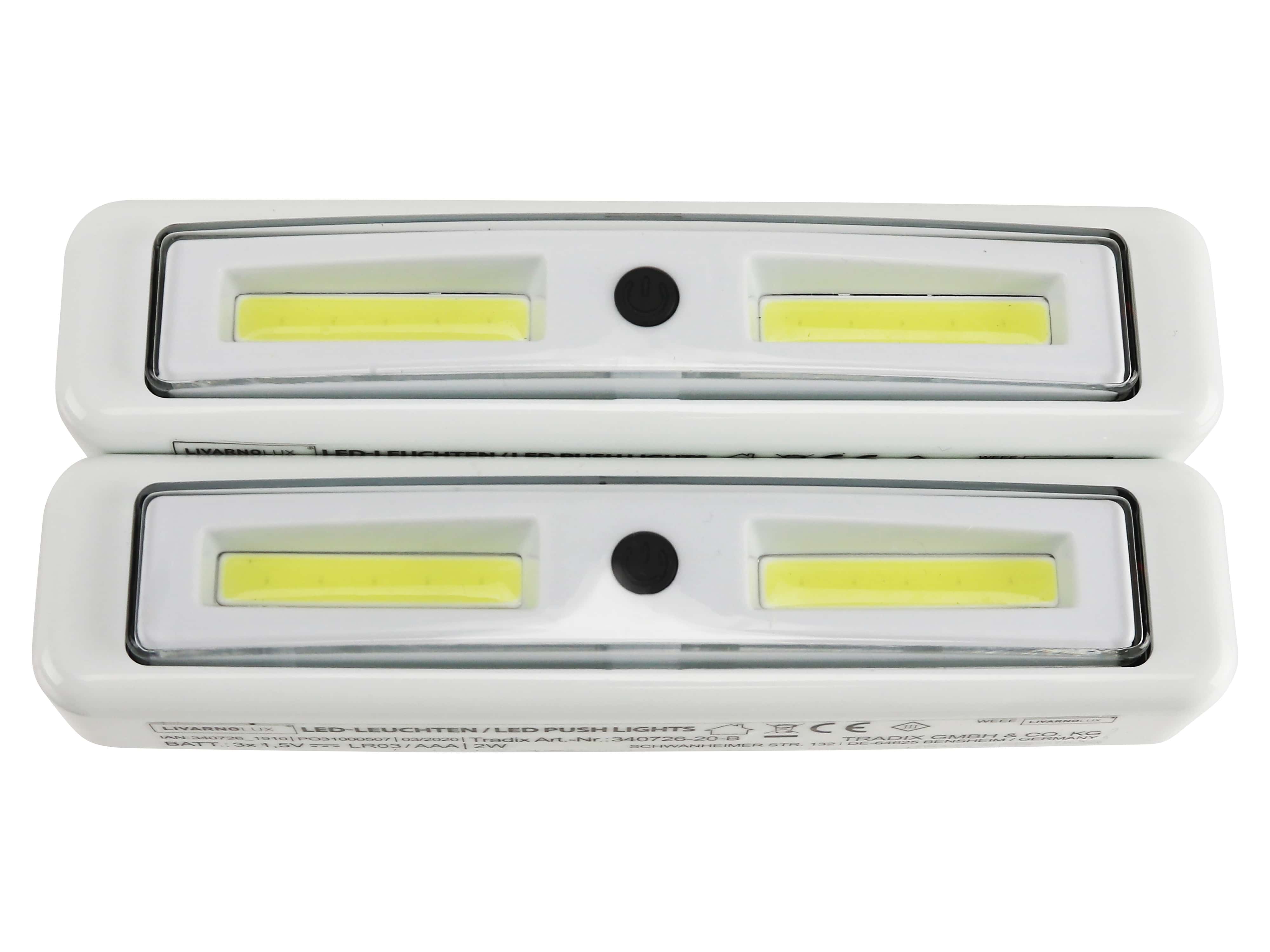 LED-Unterbauleuchte, 18.000 K, ultra kaltweiß, 2 Stück