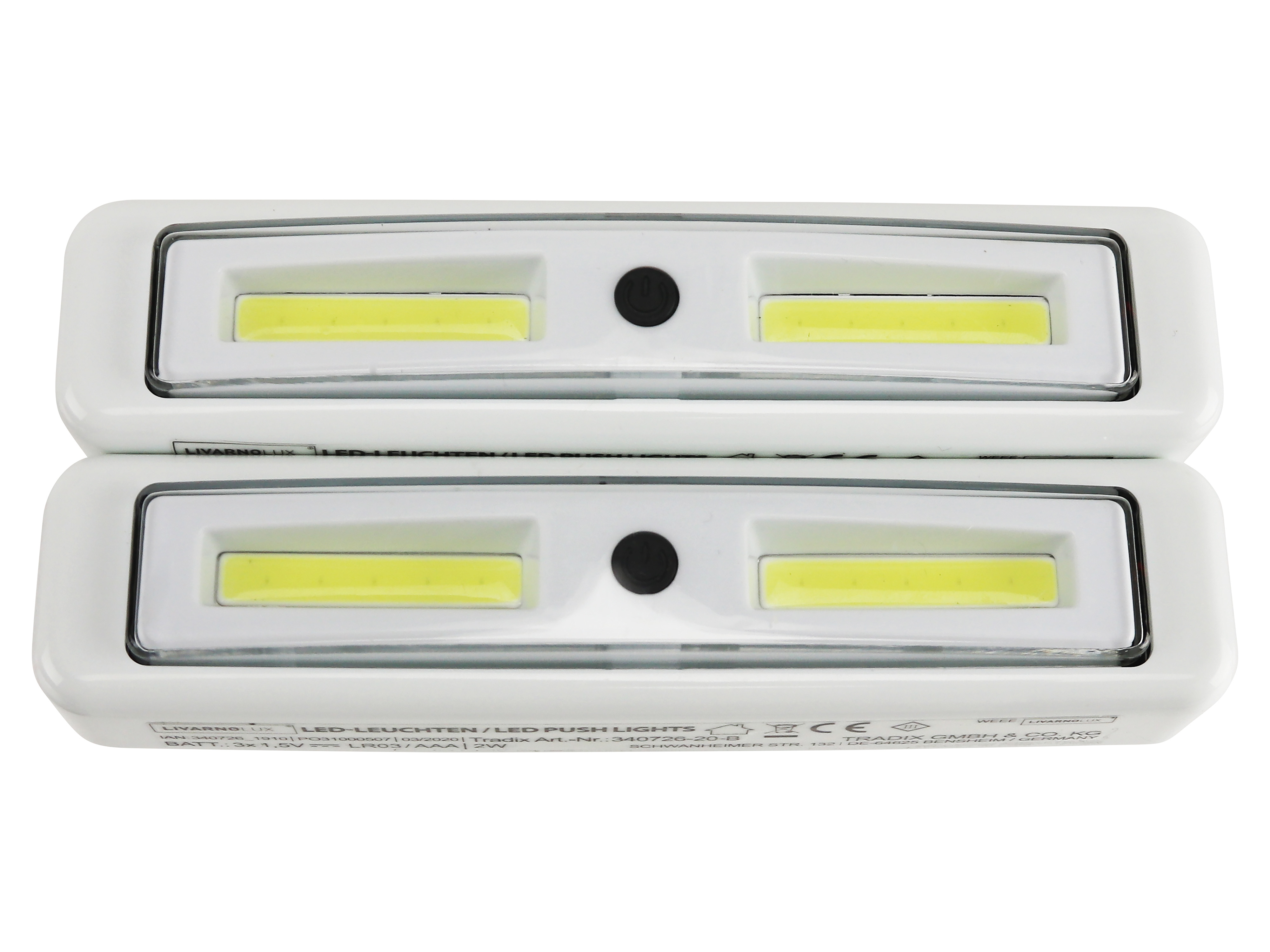LED-Unterbauleuchte, 18.000 K, ultra kaltweiß, 2 Stück LED-Unterbauleuchte, 18.000 K, ultra kaltweiß, 2 Stück