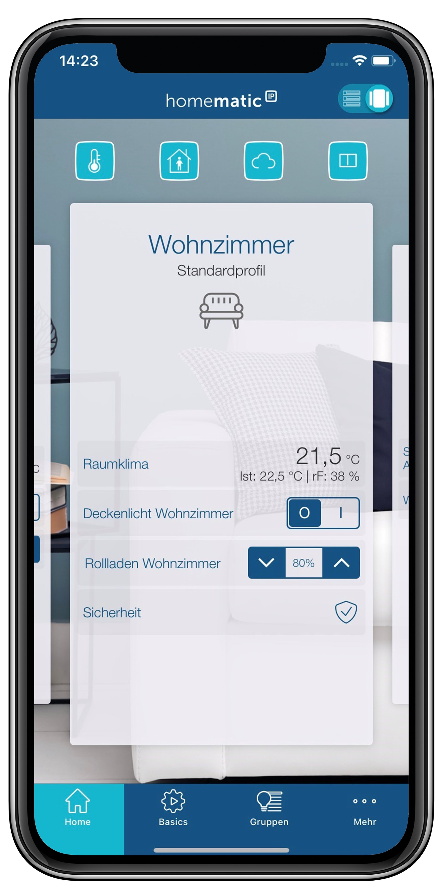 HOMEMATIC IP 156669A0, Wandthermostat mit Luftfeuchtigkeitssensor, 2 Stück