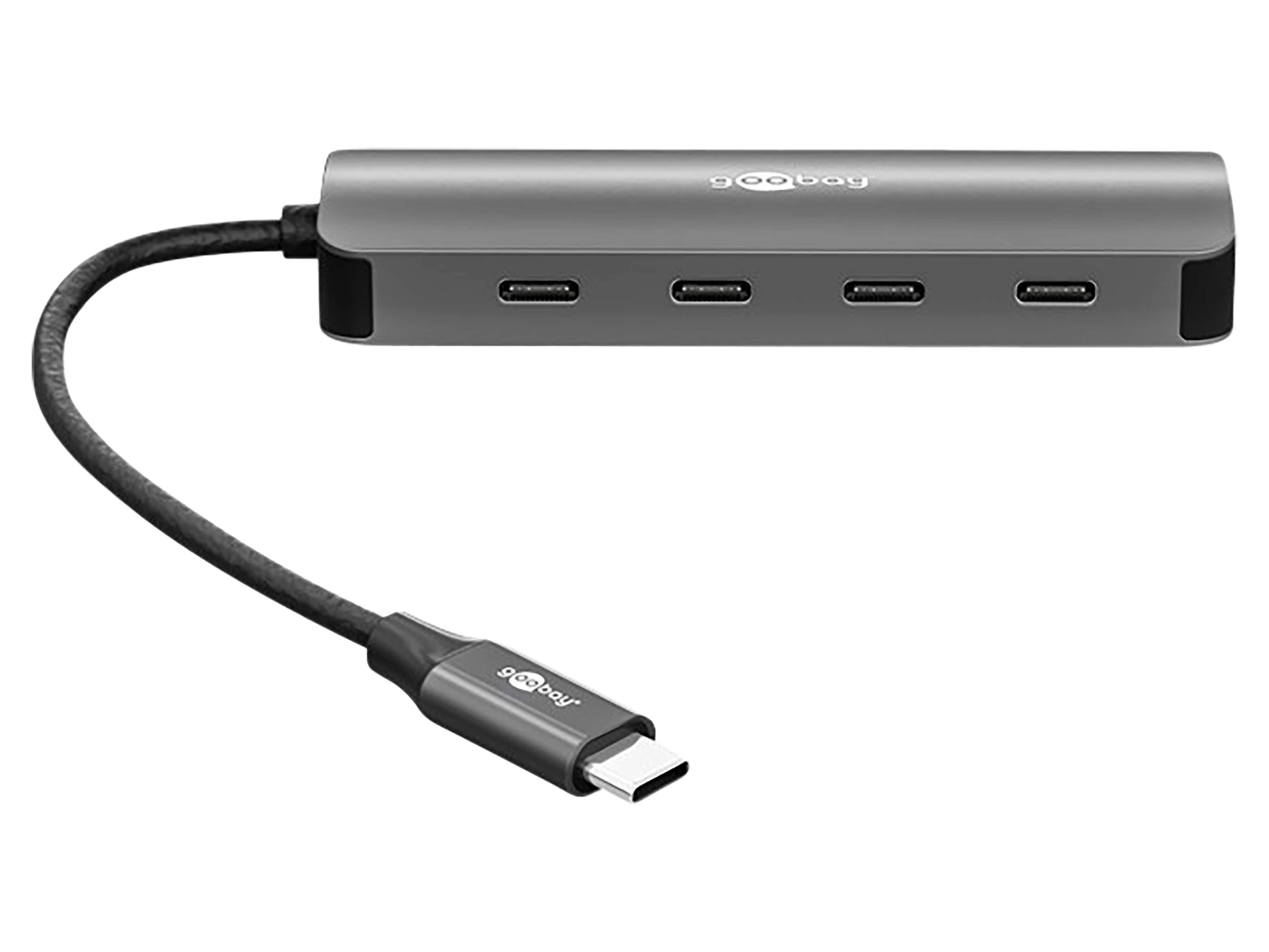 GOOBAY USB-C Hub 76565 Slim 4 Port USB-C auf USB-C 10 Gbit/s