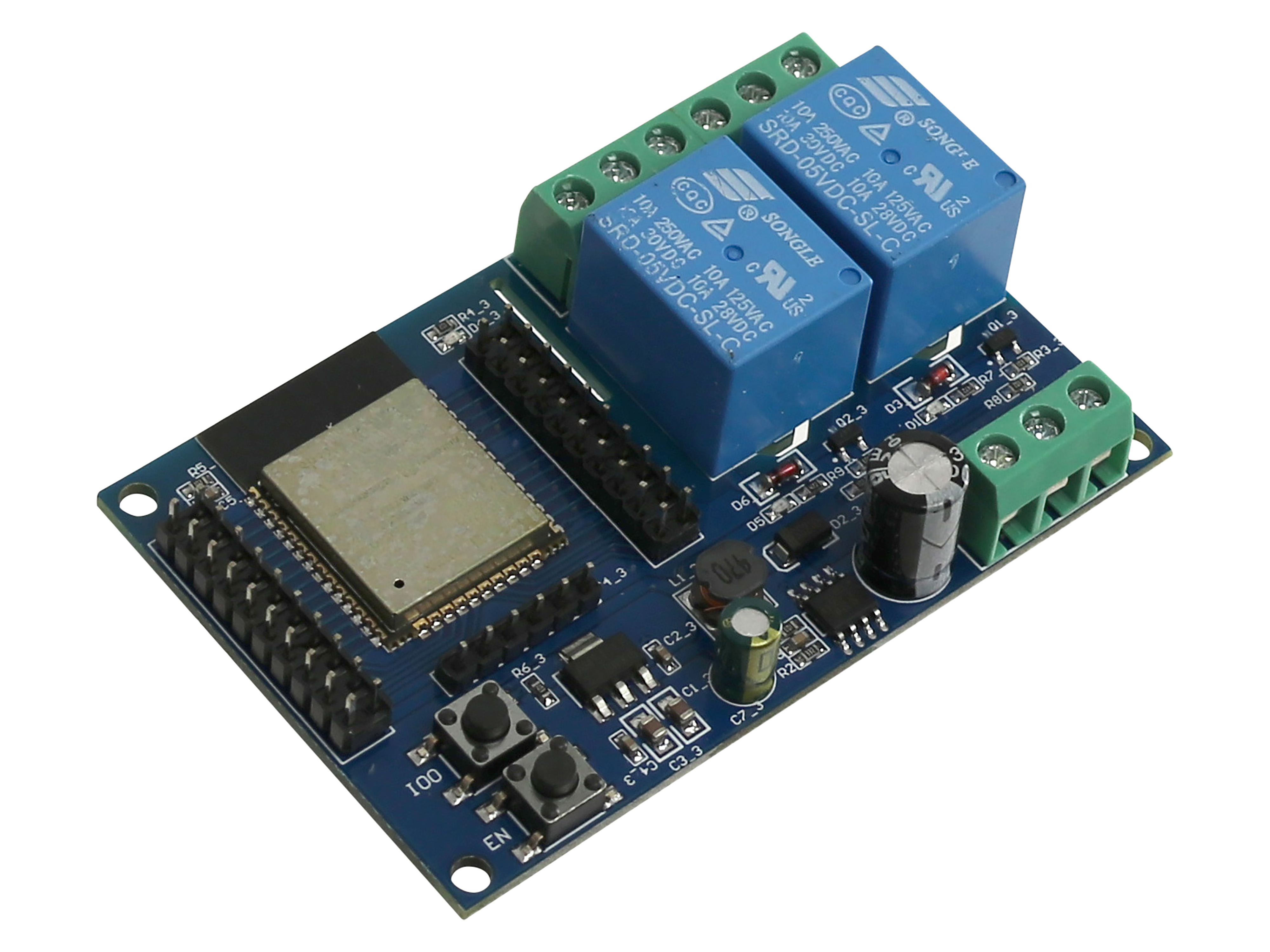 DAYPOWER Relaismodul ESP32-2R-D5, 2-Kanal