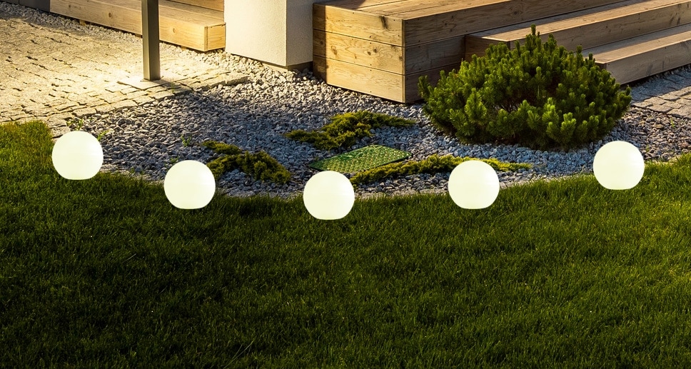 Solar LED-Gartenleuchten, RGB, IP44, 7,75 m