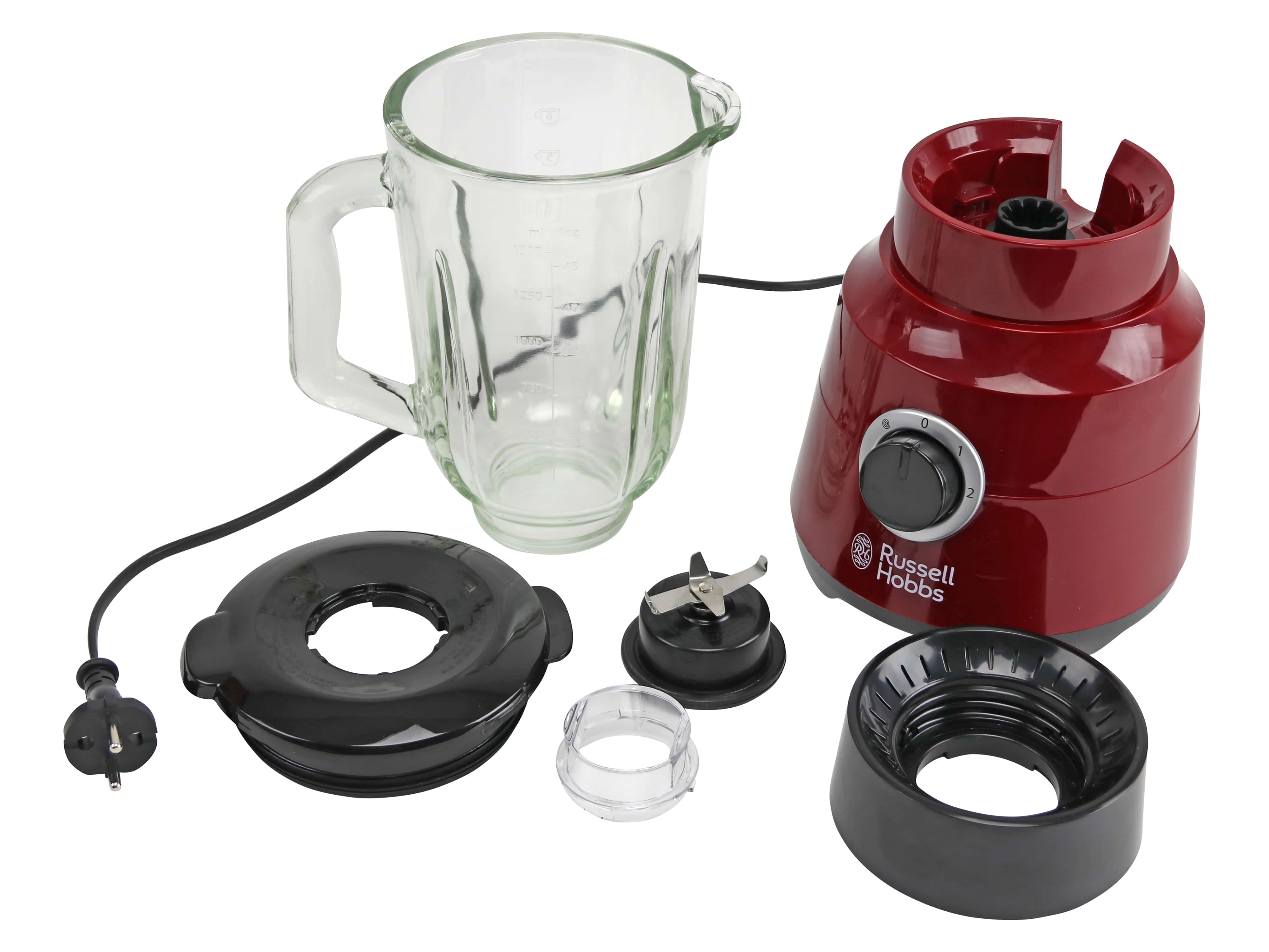 RUSSELL HOBBS Standmixer Desire, 24720-56, 1,5 L, schwarz/rot, 650W