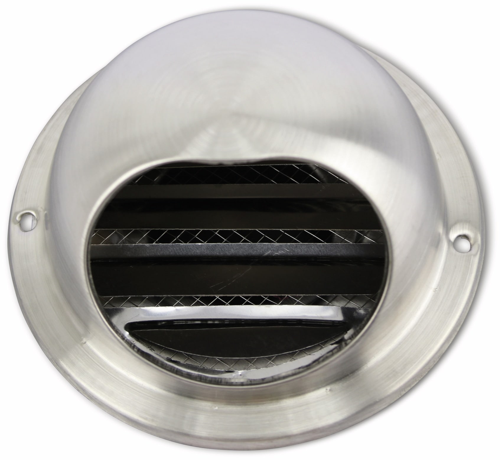 Lüftungsgitter, Kalottenform, 50 mm, Edelstahl, gebürstet Lüftungsgitter, Kalottenform, 50 mm, Edelstahl, gebürstet