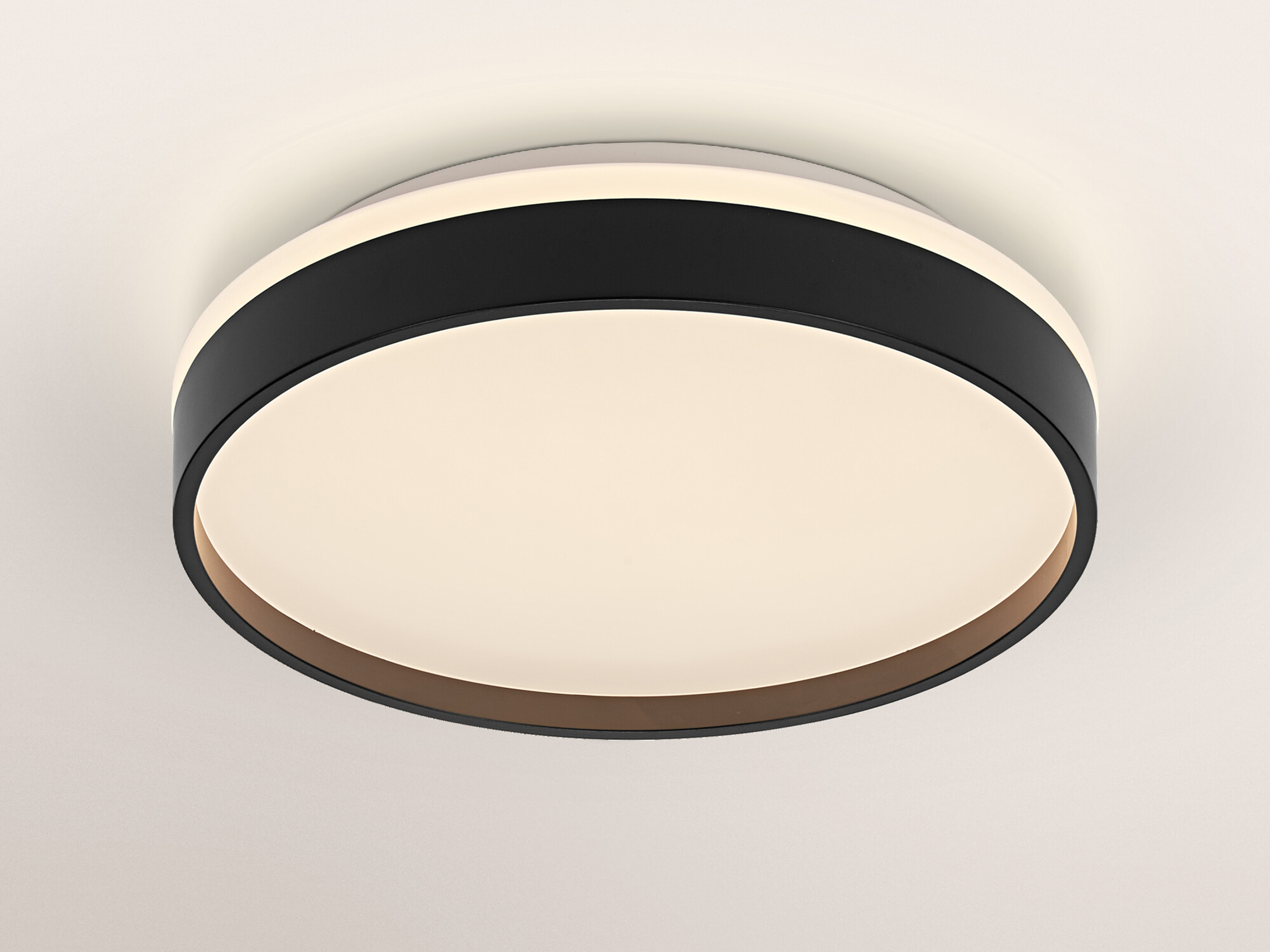 OSRAM LED-Deckenleuchte, 16W, 3000K, 1000lm, warmweiß, IP20, schwarz, Ø30cm