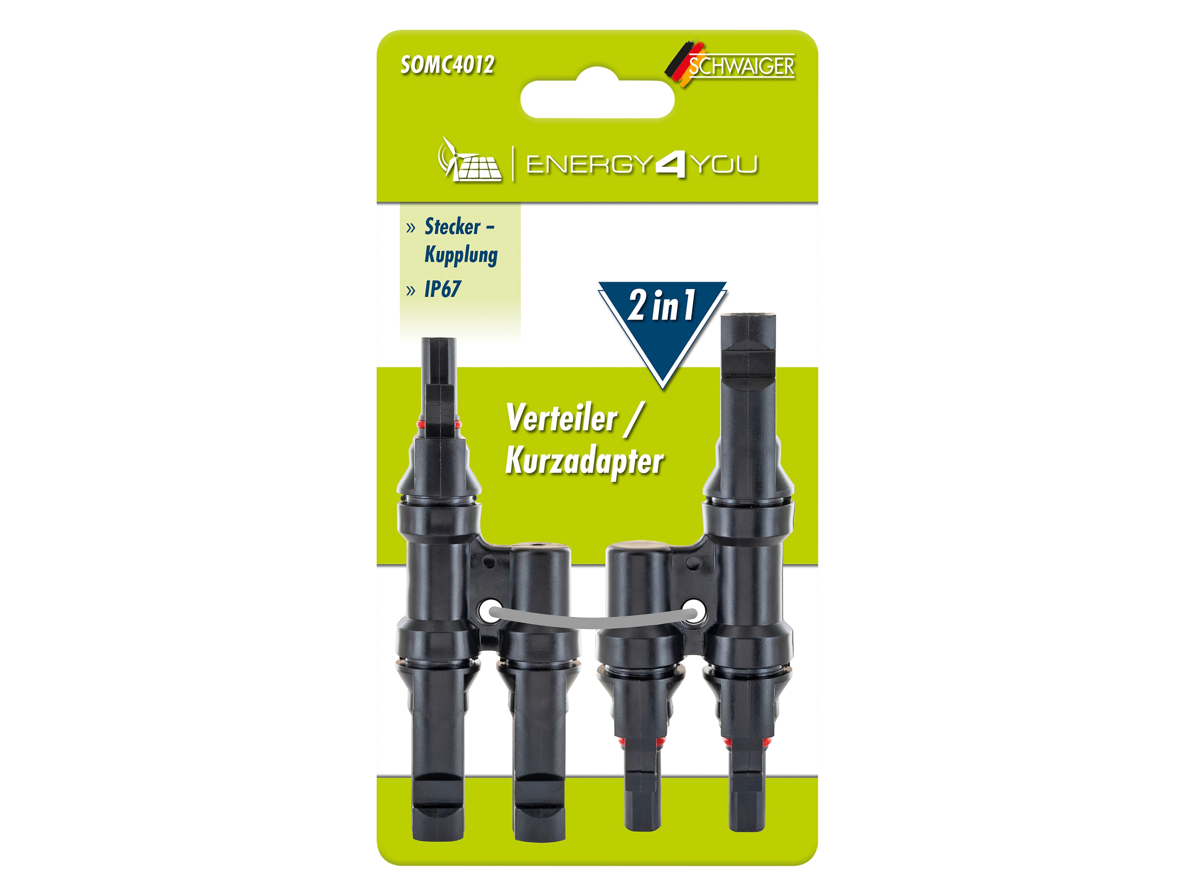SCHWAIGER Solar Verteiler/Kurzadapter 2in1 SOMC4012