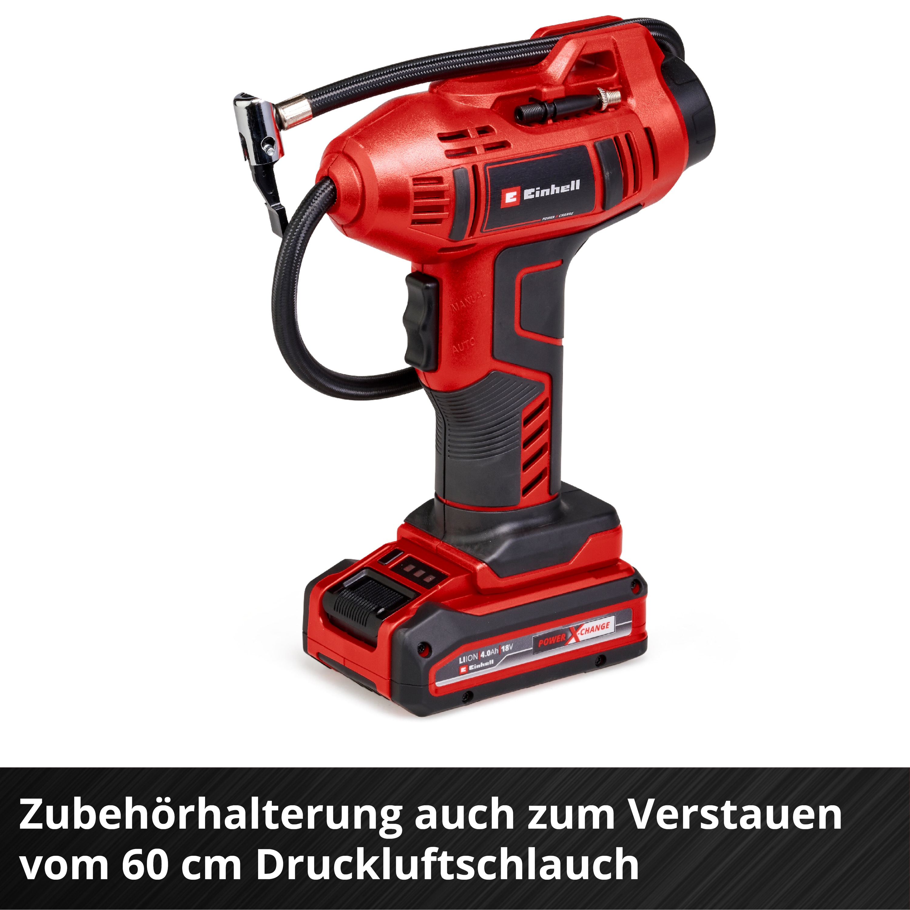 EINHELL Akku-Autokompressor CE-CC 18 Li - Solo + E-Box Koffer S-F