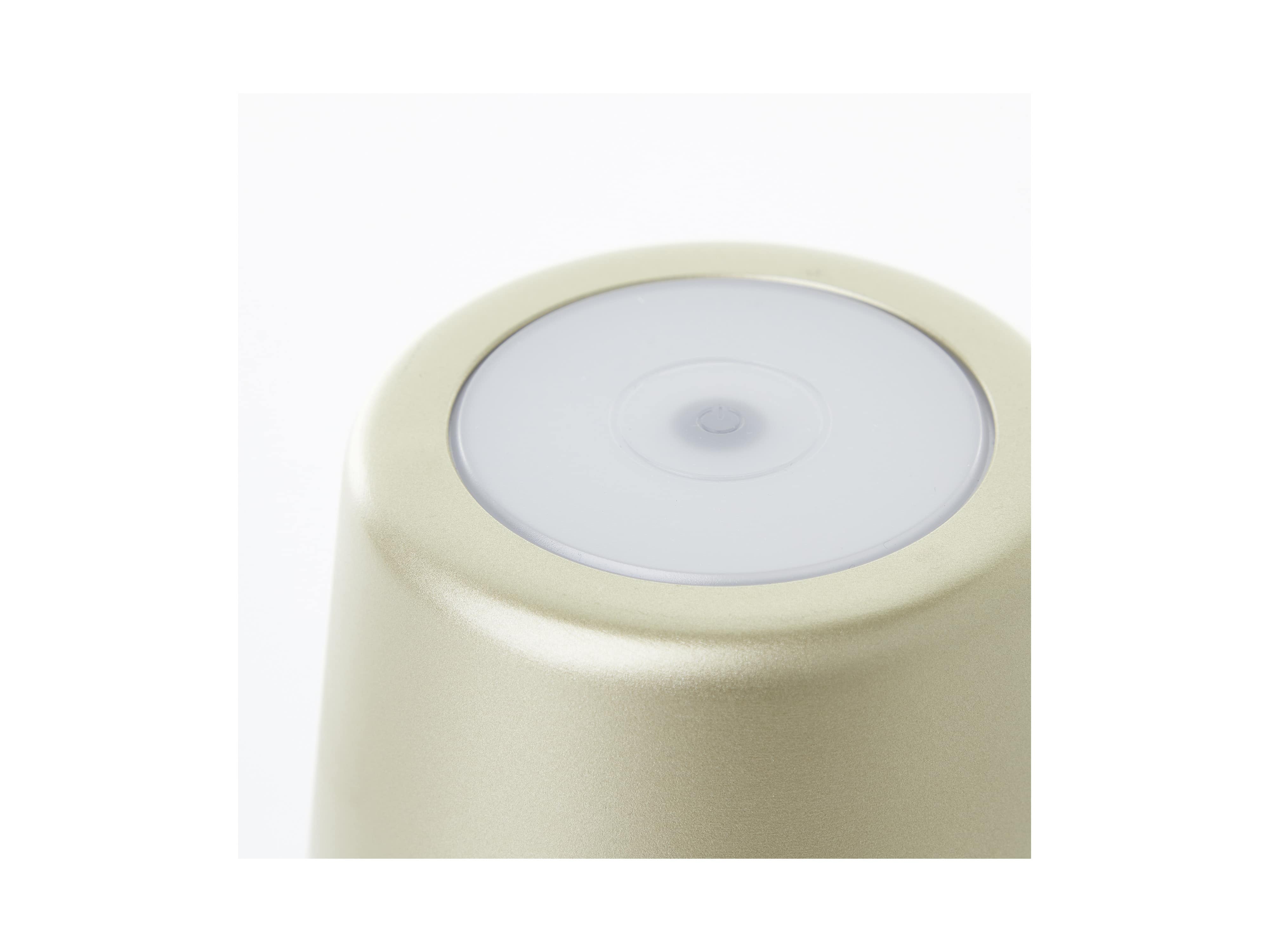 BRILLIANT LED-Akku-Tischleuchte Kaami, 2 W, 310 lm, 3000 K, gold, 2er Set