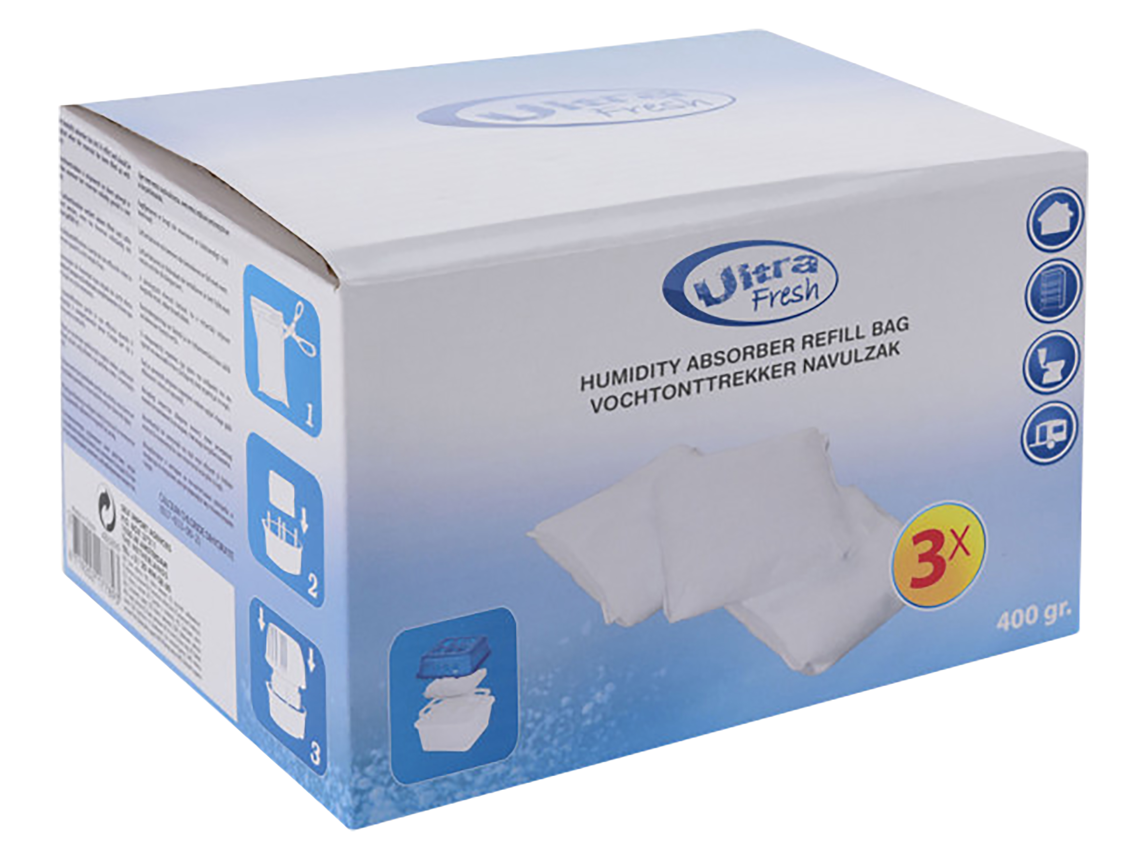 Luftentfeuchter Nachfüllbeutel, 3x400g