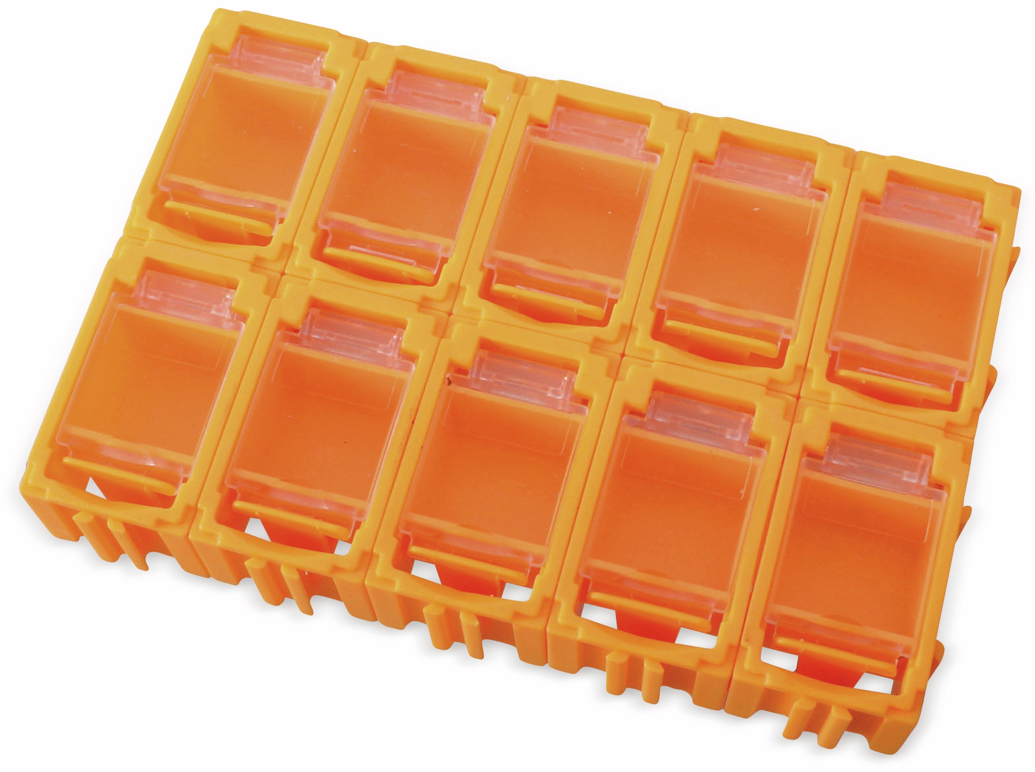 SMD-Container, 39x23,5x18 mm 10 Stk., orange SMD-Container, 39x23,5x18 mm 10 Stk., orange