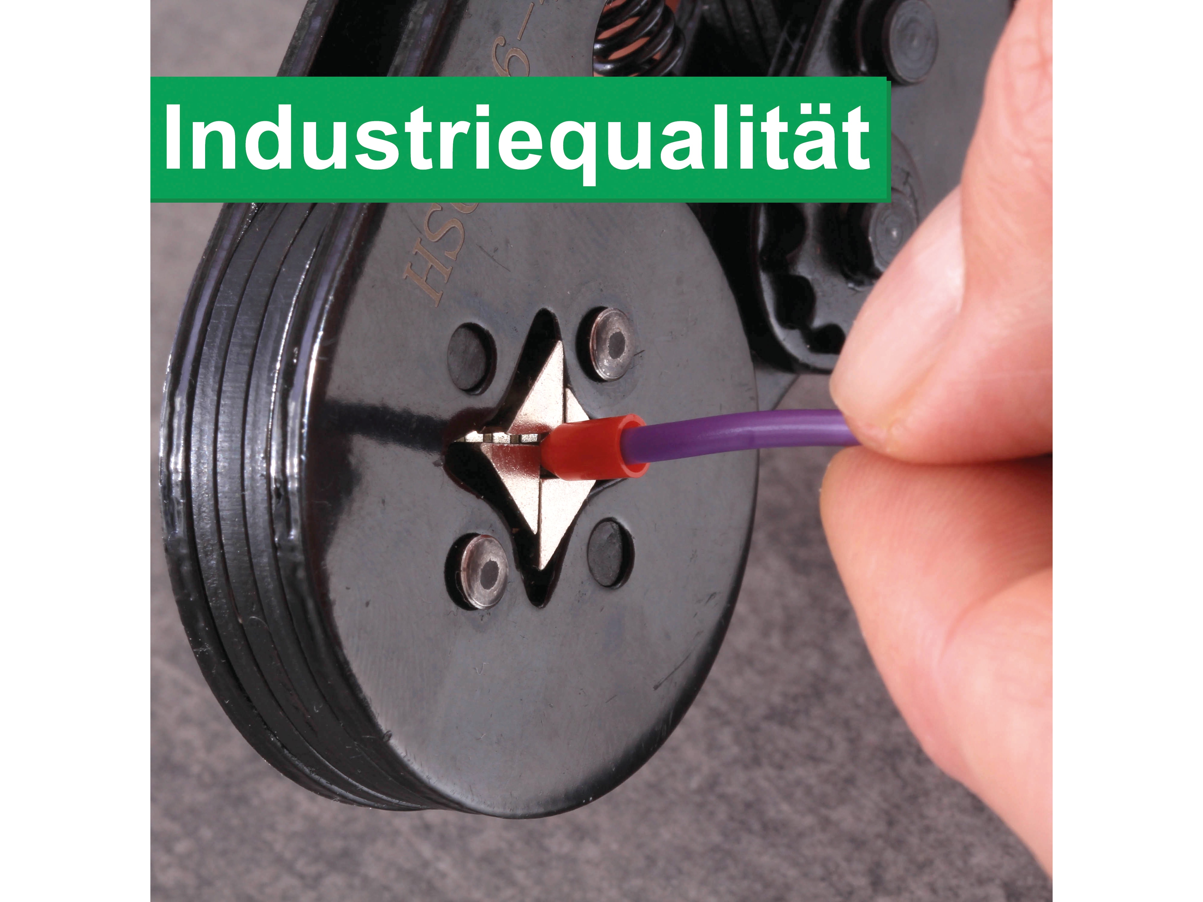 QUADRIOS selbsteinstellende Automatik-Crimpzange mit isolierten/unisolierten Aderendhülsen Set