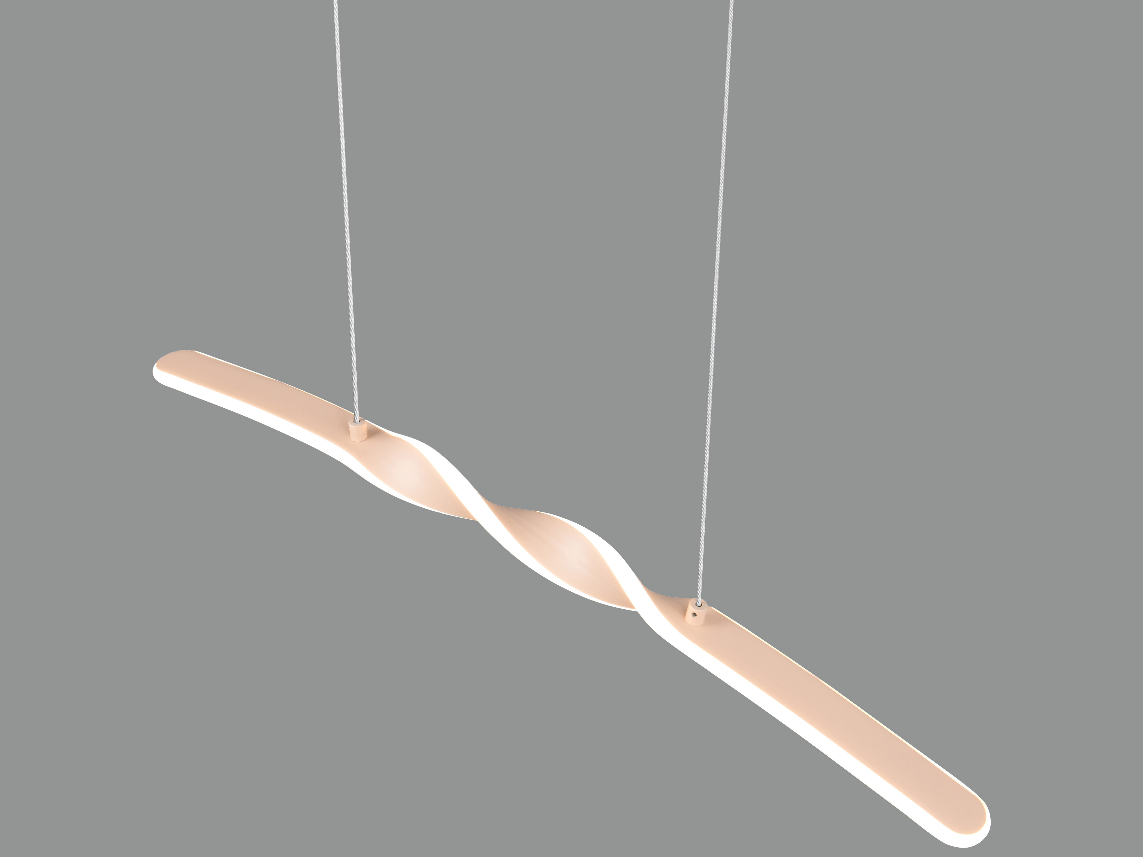 REALITY LED-Pendelleuchte Ginko R35791166, 18W, 1980lm, 3000K, warmweiß, IP20, sand