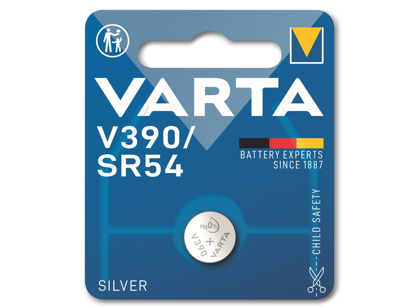 VARTA Knopfzelle Silver Oxide, 390 SR54,  1.55V, 1 Stück