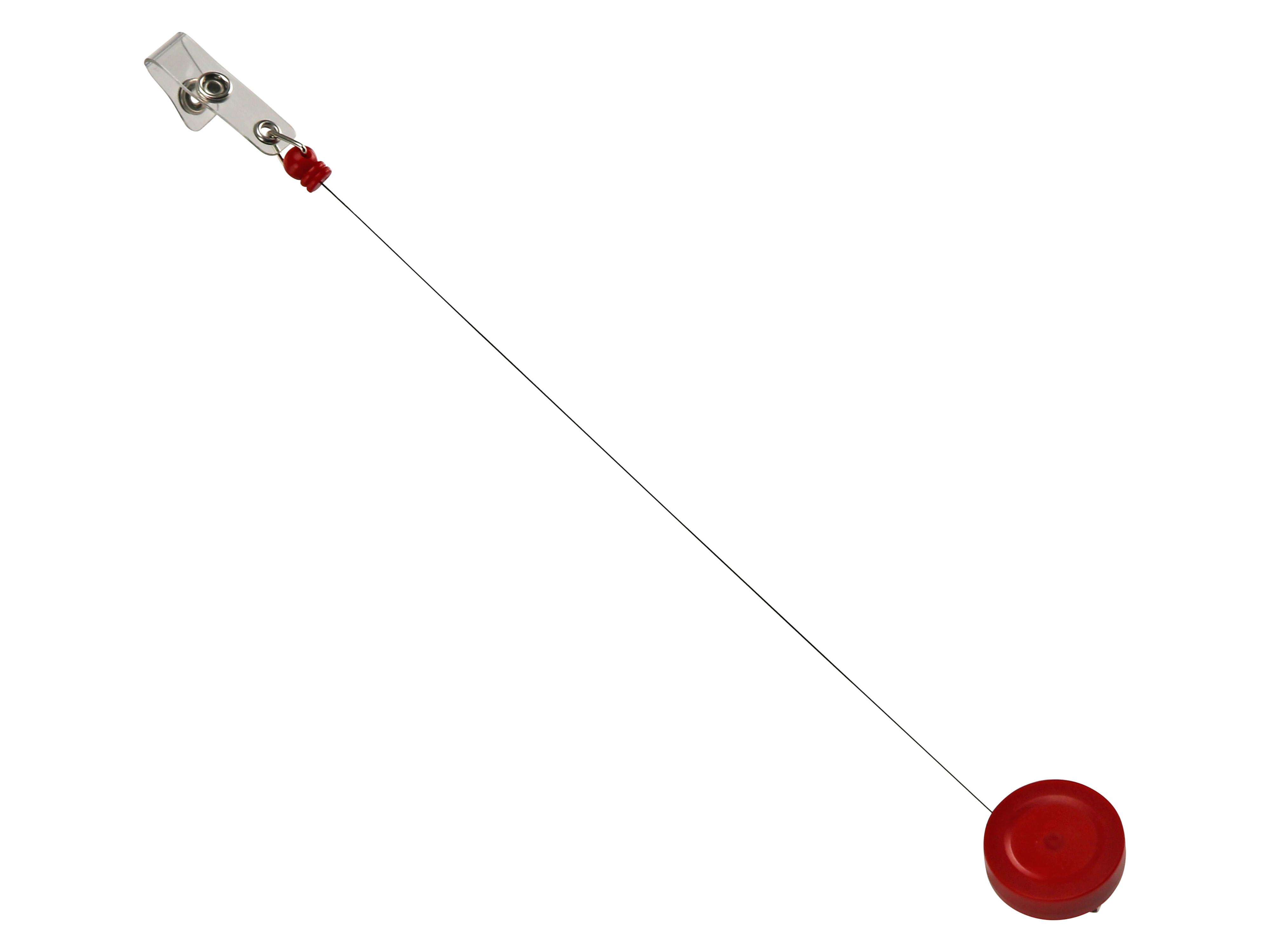 Kartenhalter JoJo, rot, mit Gürtelclip