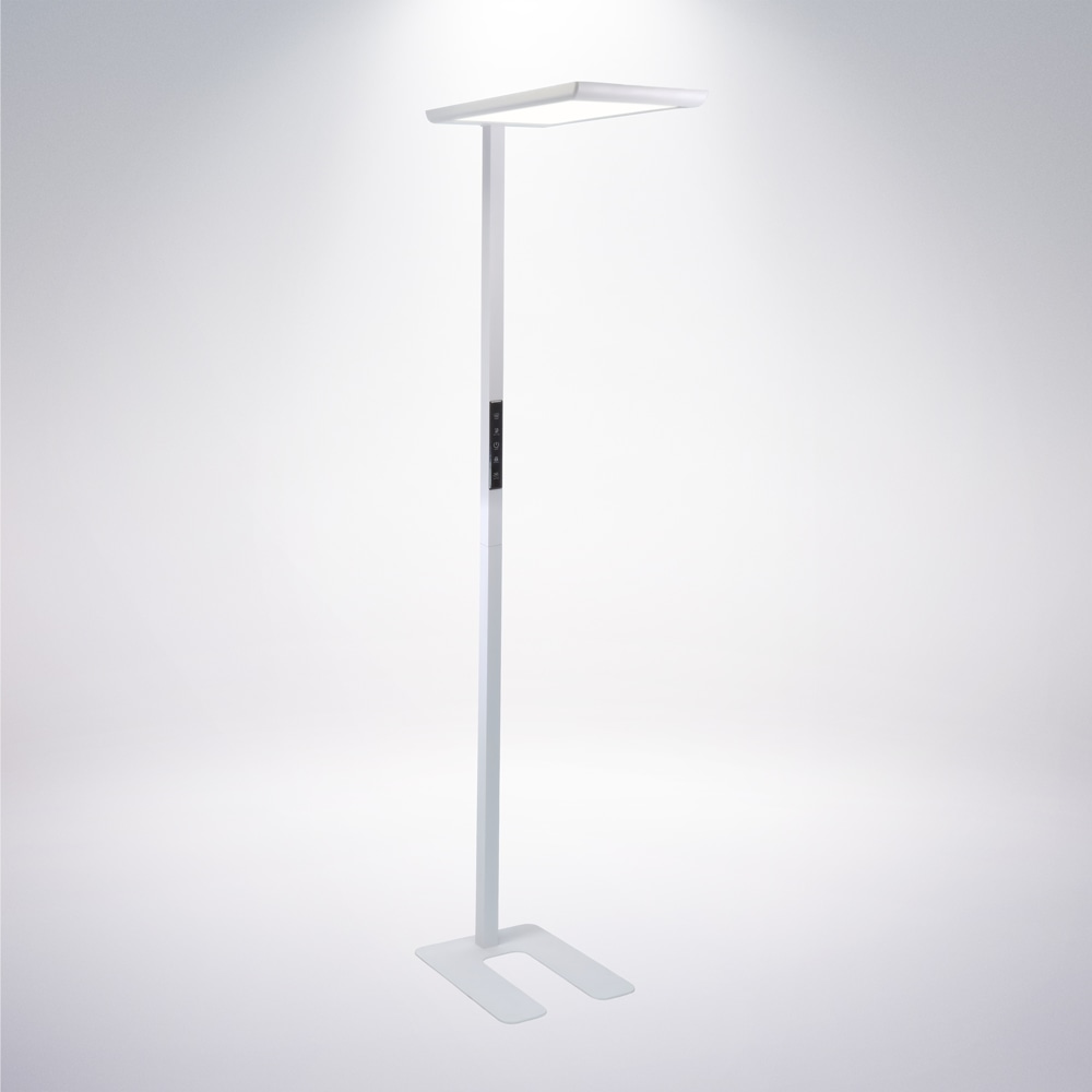 LUXULA LED-Büro-Stehleuchte, Up/Down, 100W, 4000K, EEK: F, 7000lm, IP20, dimmbar, weiß