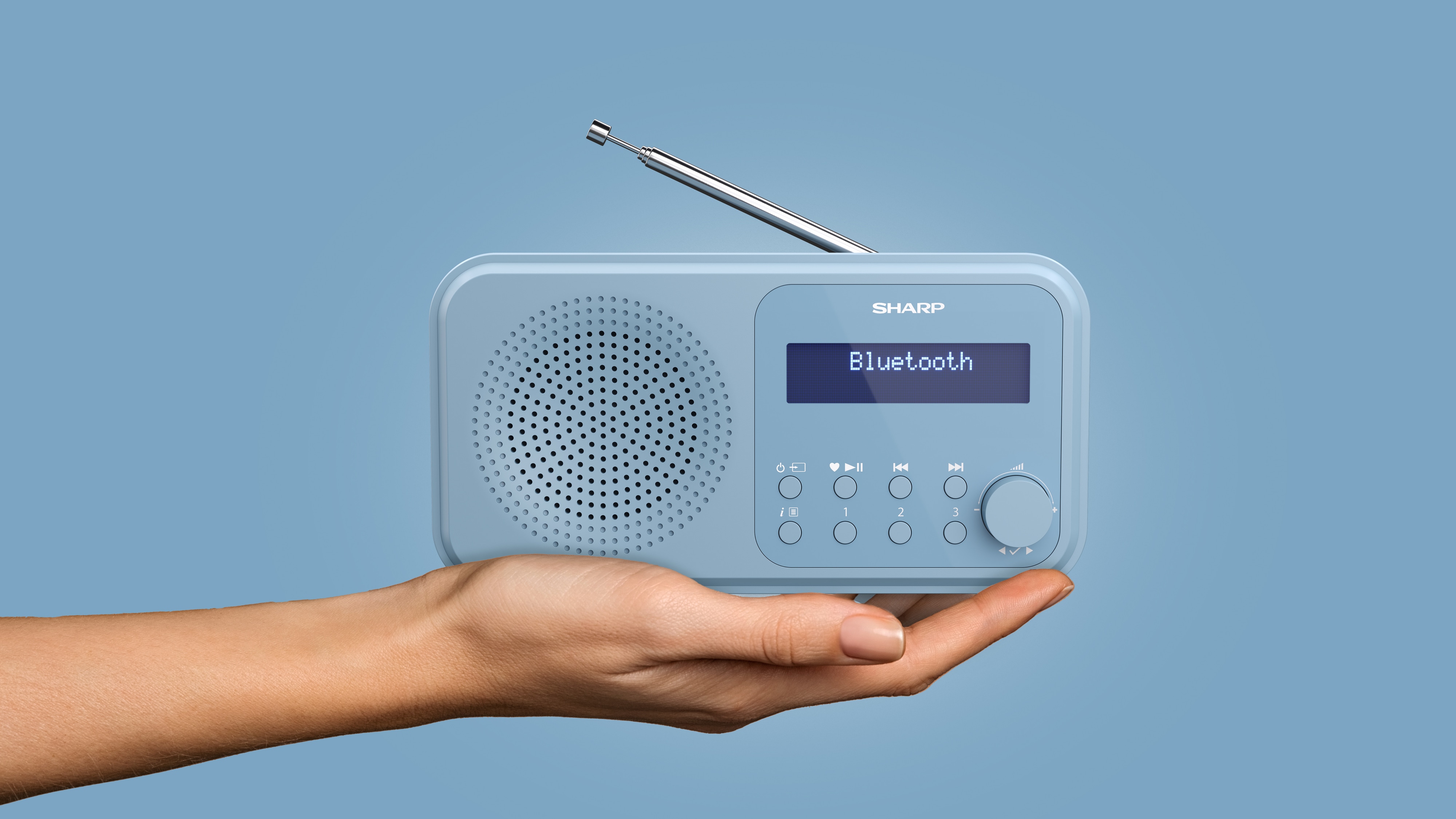 SHARP DAB+/FM Radio DR-P420, USB, Bluetooth, blau